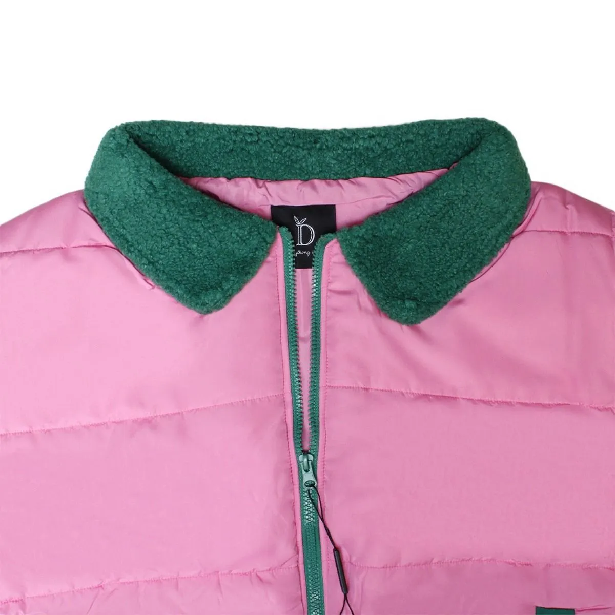 AKA Alpha Kappa Alpha Sorority Inspired Vest Shearling Collar Puffer Vest Women