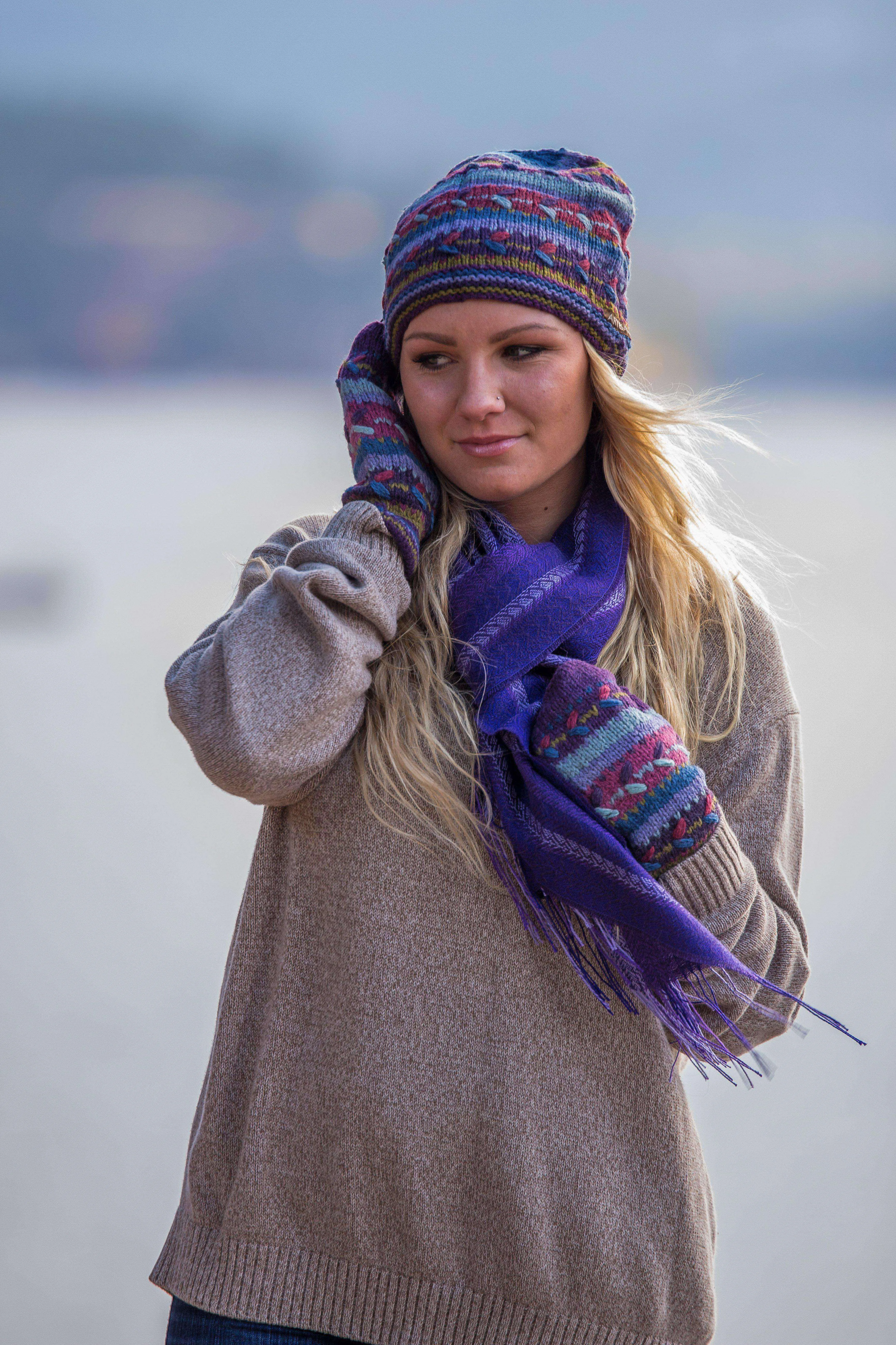 Alpaca Hat with Fleece Lining