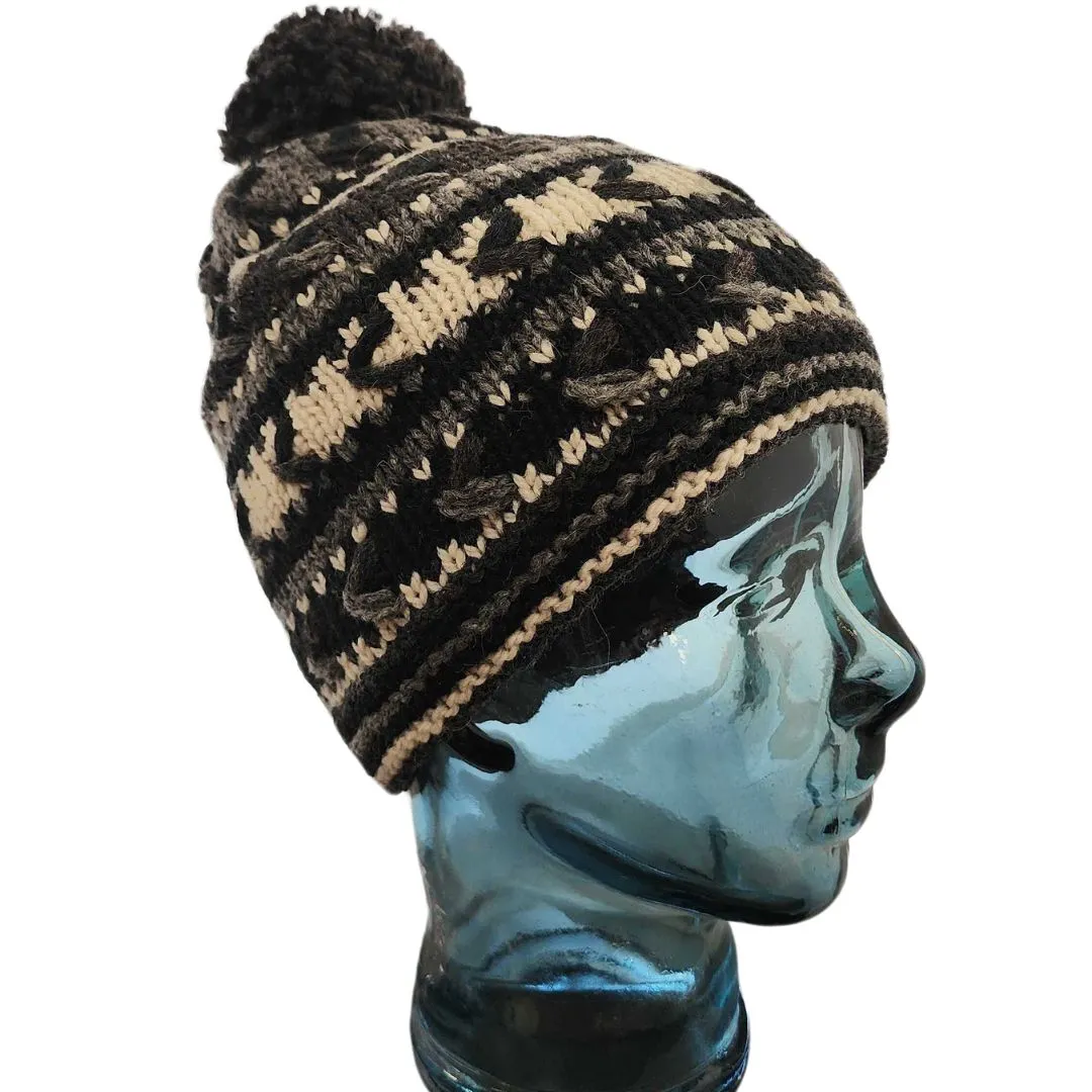 Alpaca Hat with Fleece Lining