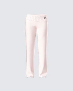 Alyssa Pink Knit Pant