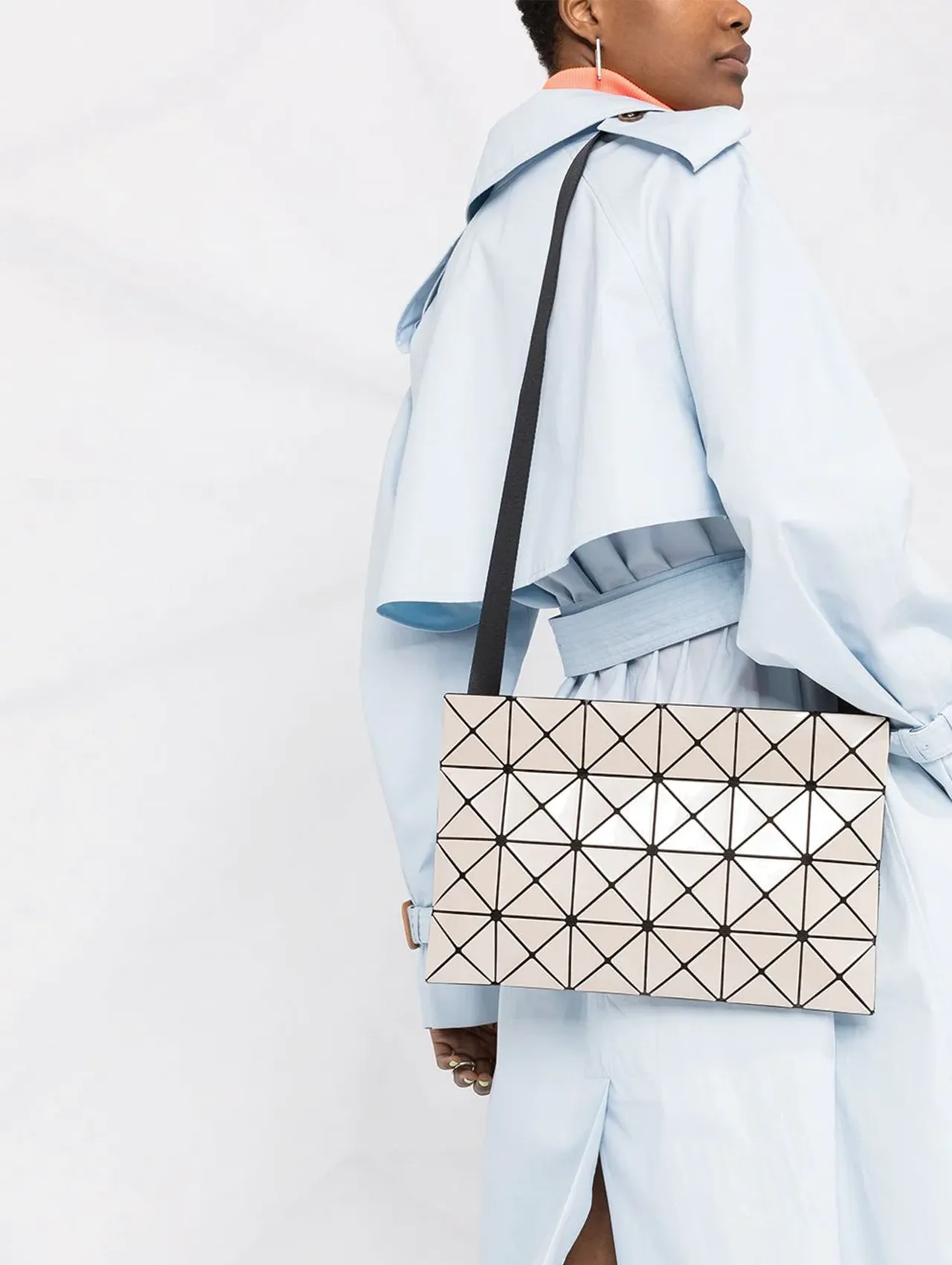 Bao Bao Issey Miyake Beige Lucent Shoulder Bag