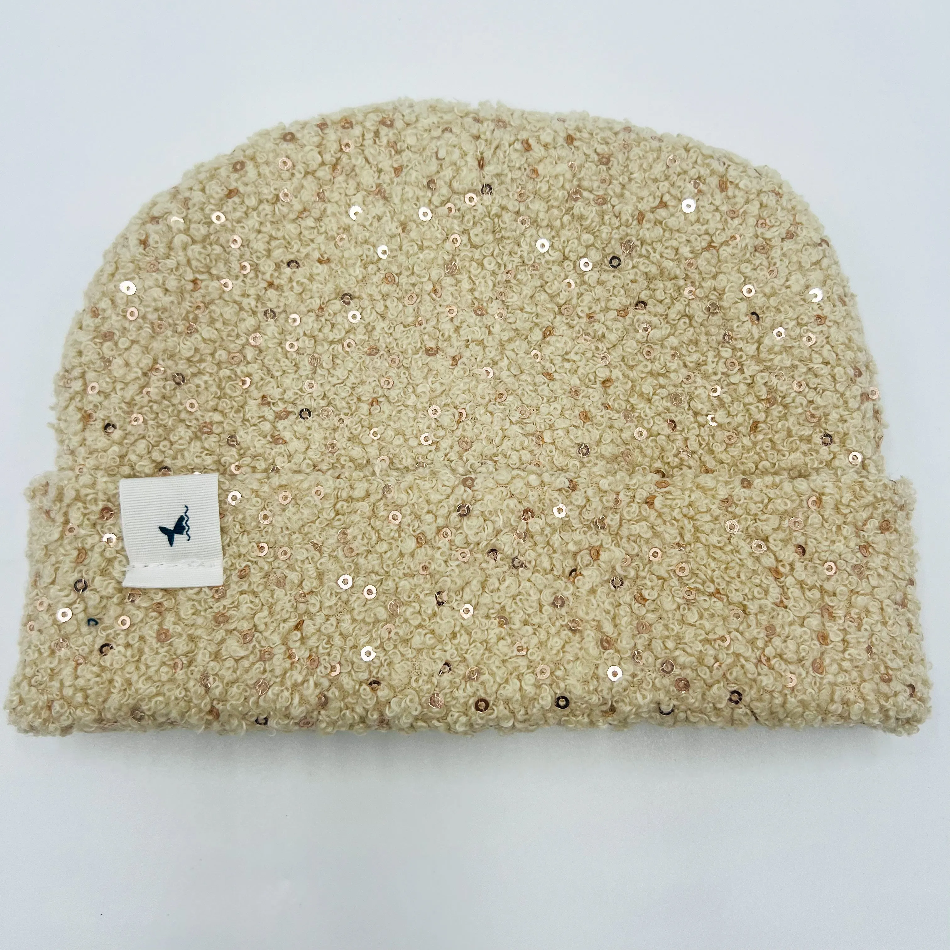 Beanie Hat (doodle white sparkling )