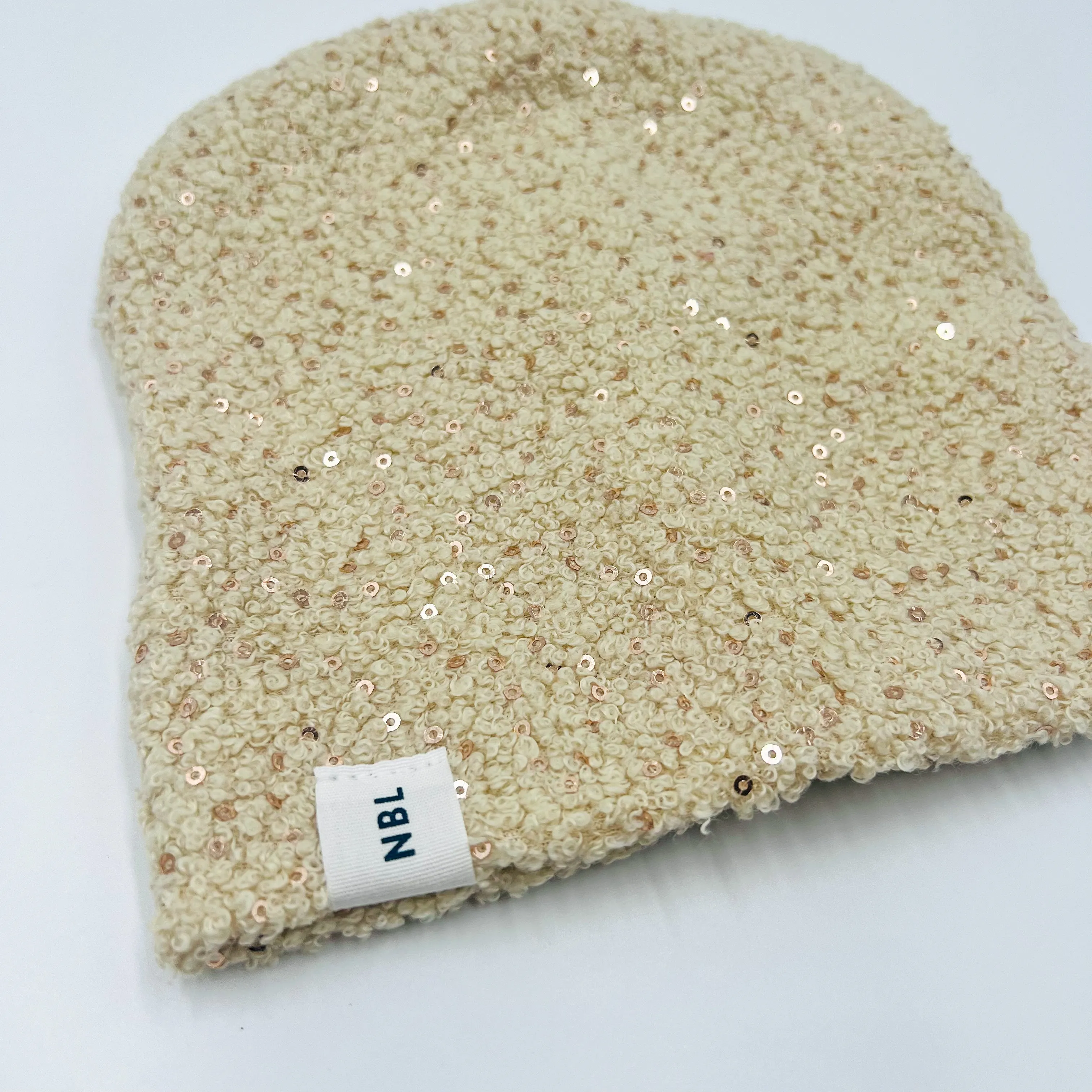 Beanie Hat (doodle white sparkling )