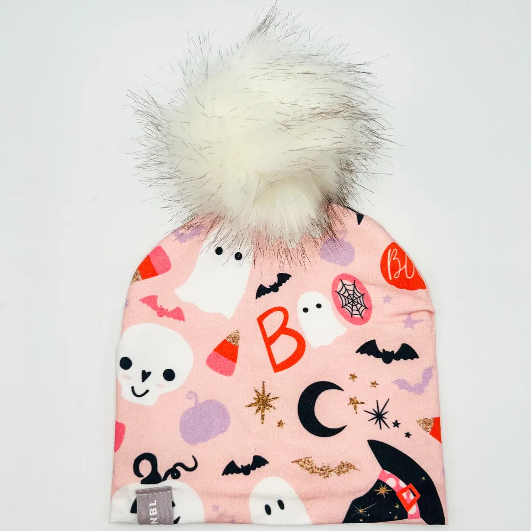 Beanie Hat (Pink Halloween)