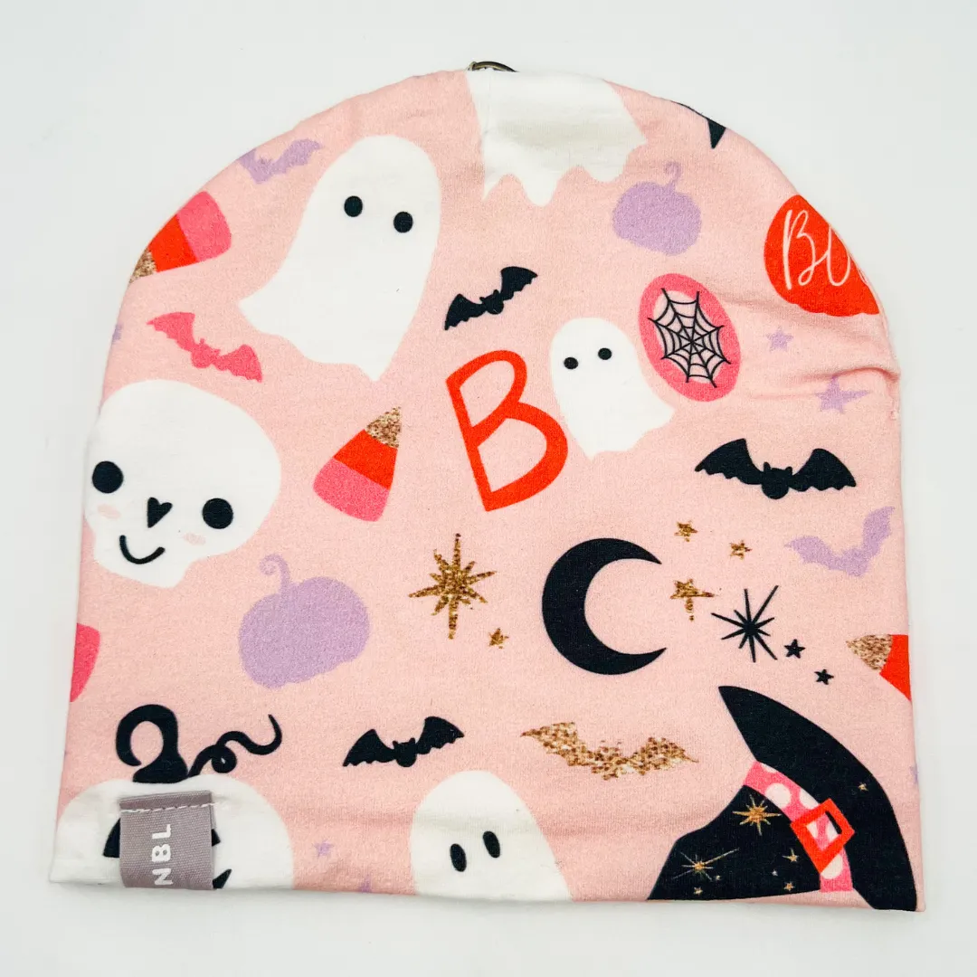 Beanie Hat (Pink Halloween)