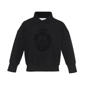 Black Collar Logo Sweatshirt