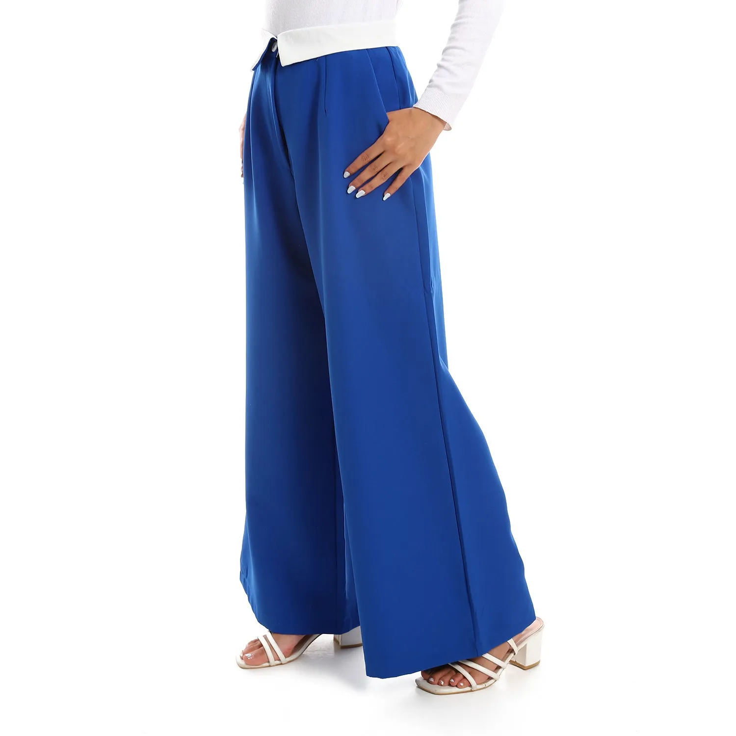 Blue Comfy Flair Pants