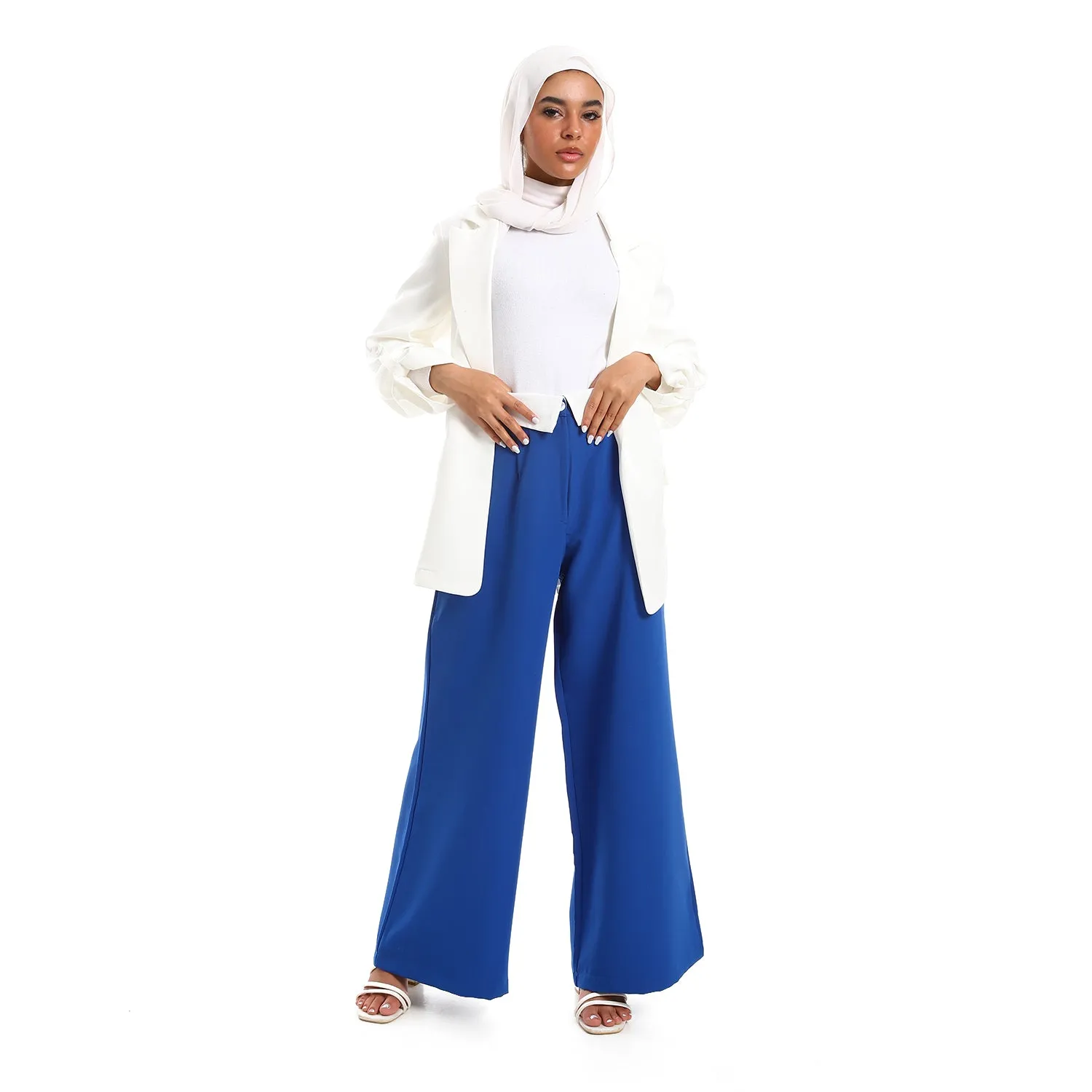 Blue Comfy Flair Pants