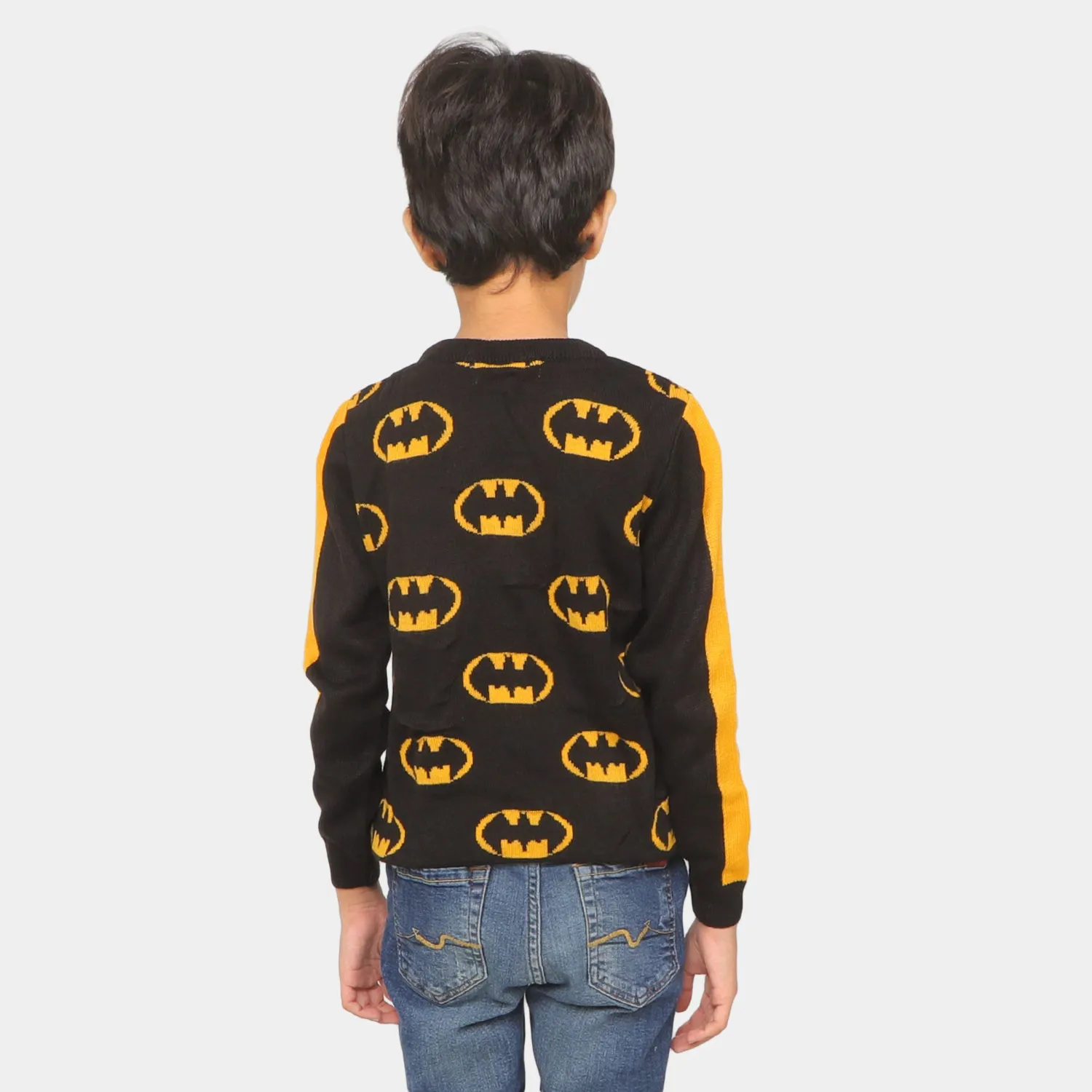 Boys Sweater BP10-22 - Black/Yellow