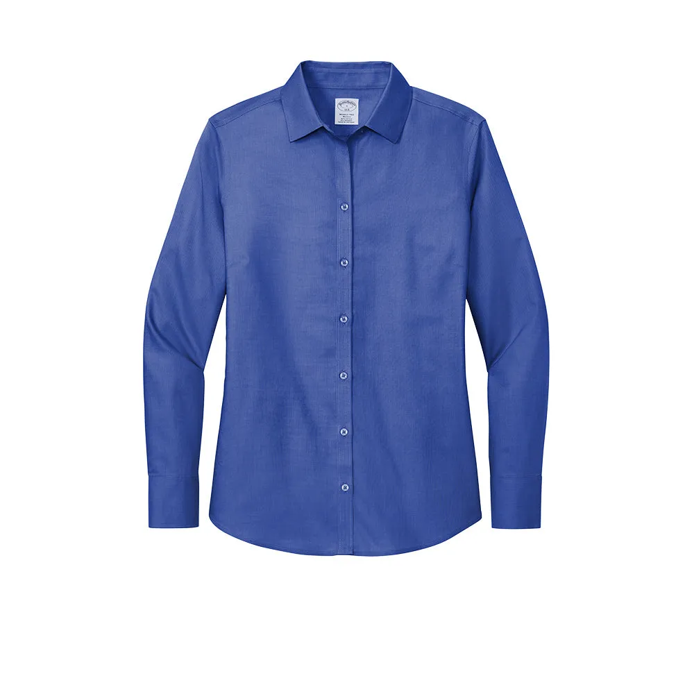 Brooks Brothers® Women’s Wrinkle-Free Stretch Nailhead Shirt - Cobalt Blue