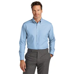 Brooks Brothers® Wrinkle-Free Stretch Nailhead Shirt - Newport Blue