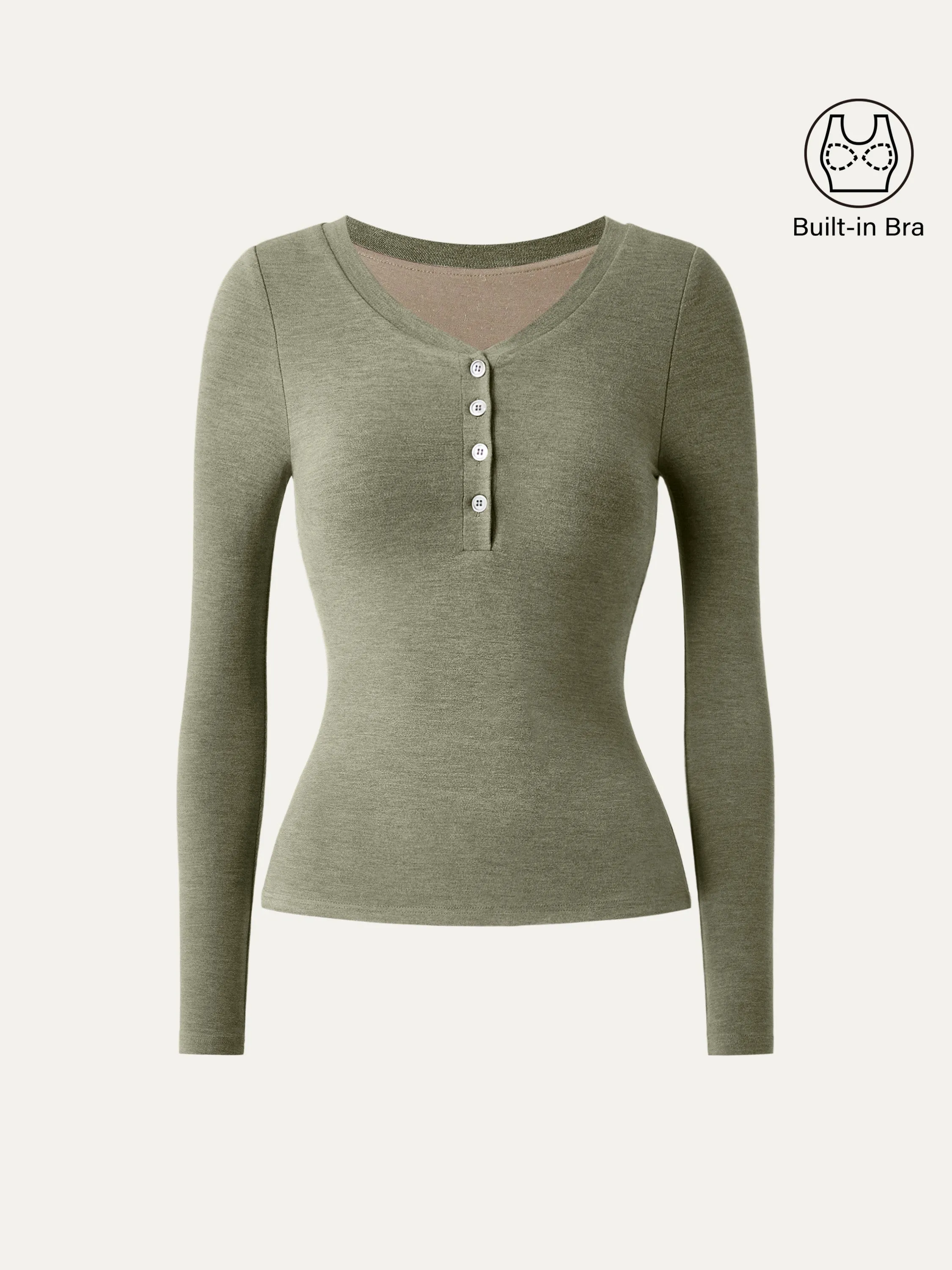 Button Henley Cozy Brami Top