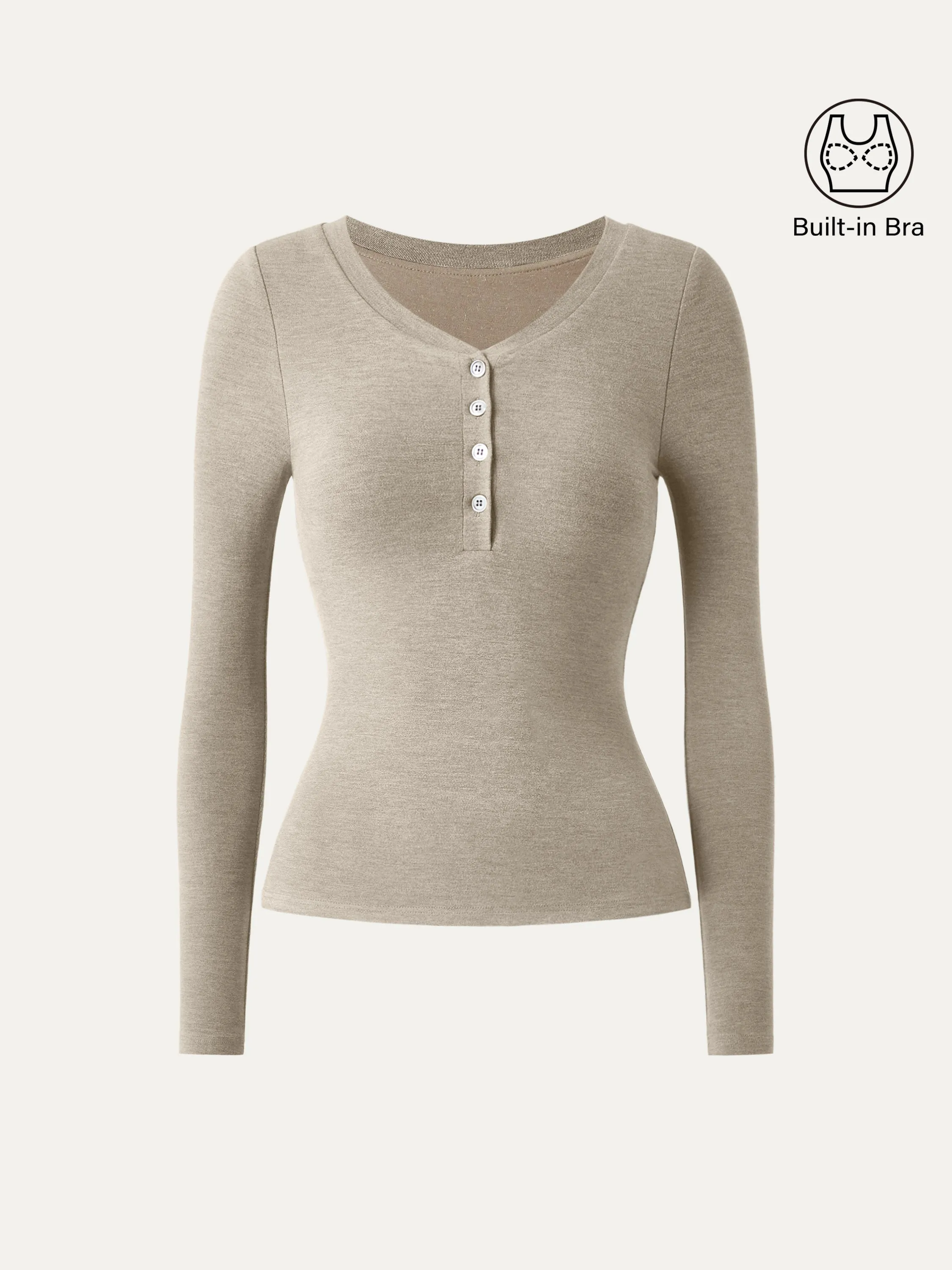 Button Henley Cozy Brami Top