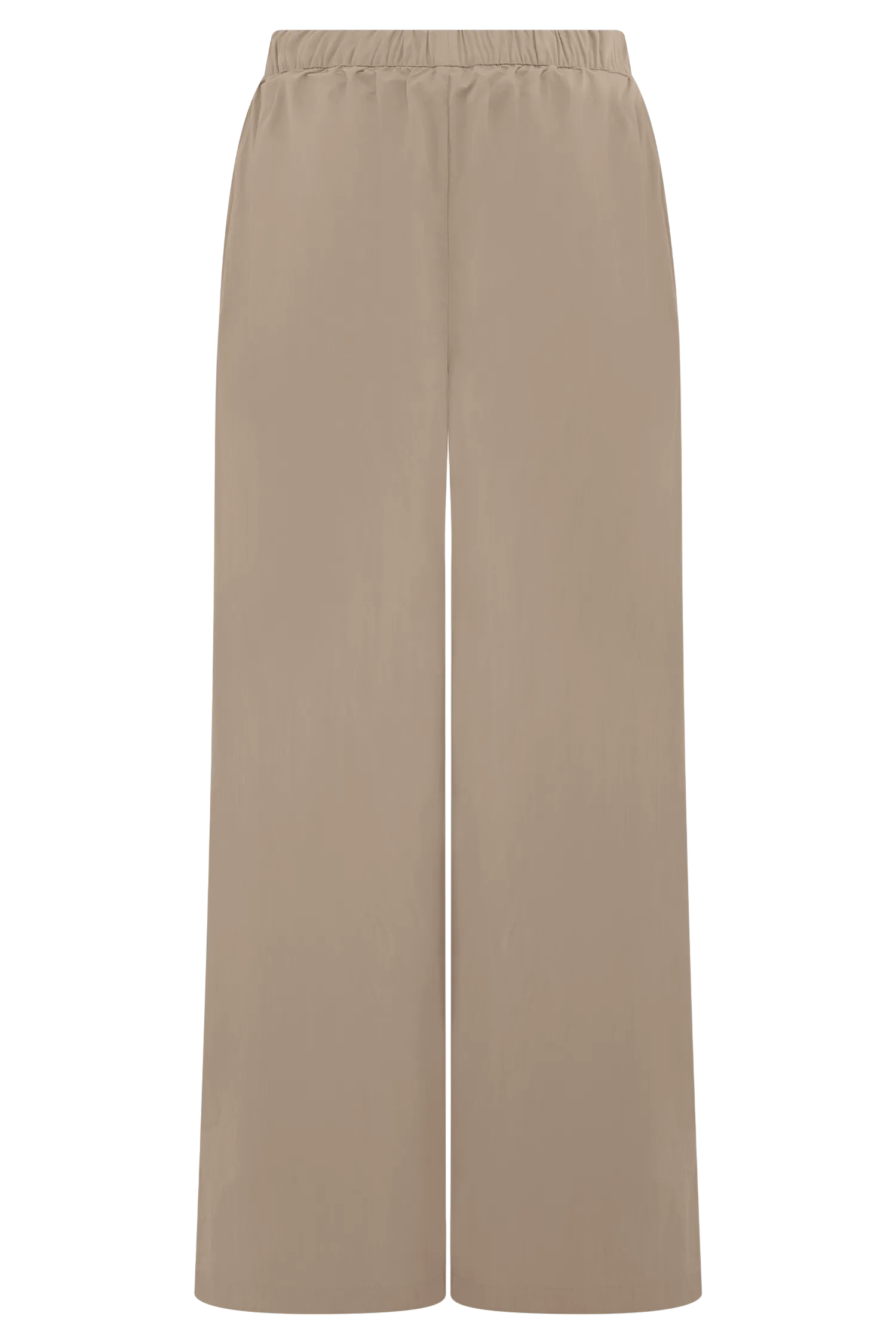 Campbell Cotton Wide Leg Pants - Sand