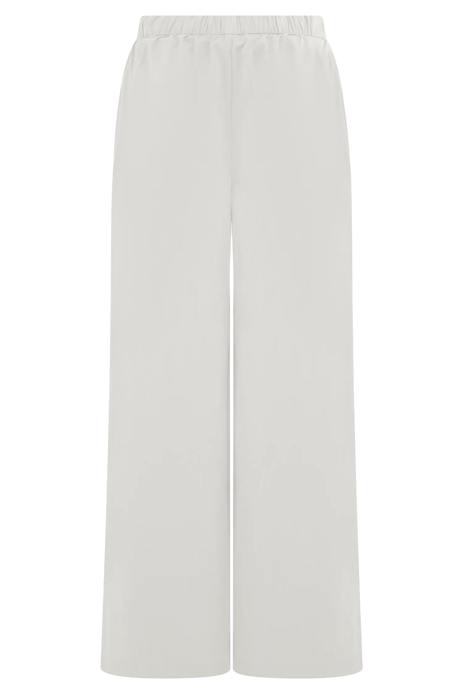 Campbell Cotton Wide Leg Pants - White