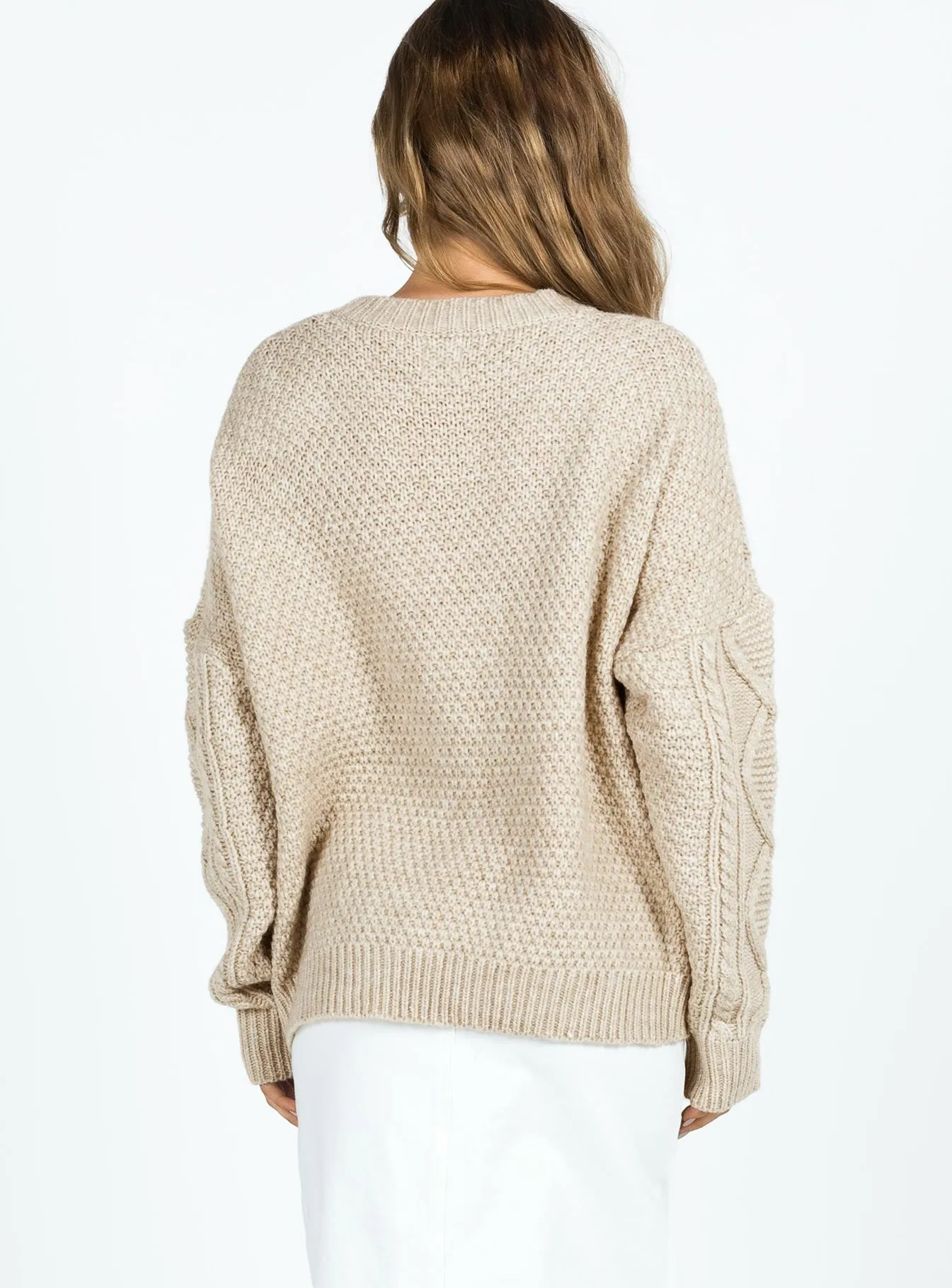 Canlish Cable Sweater Latte