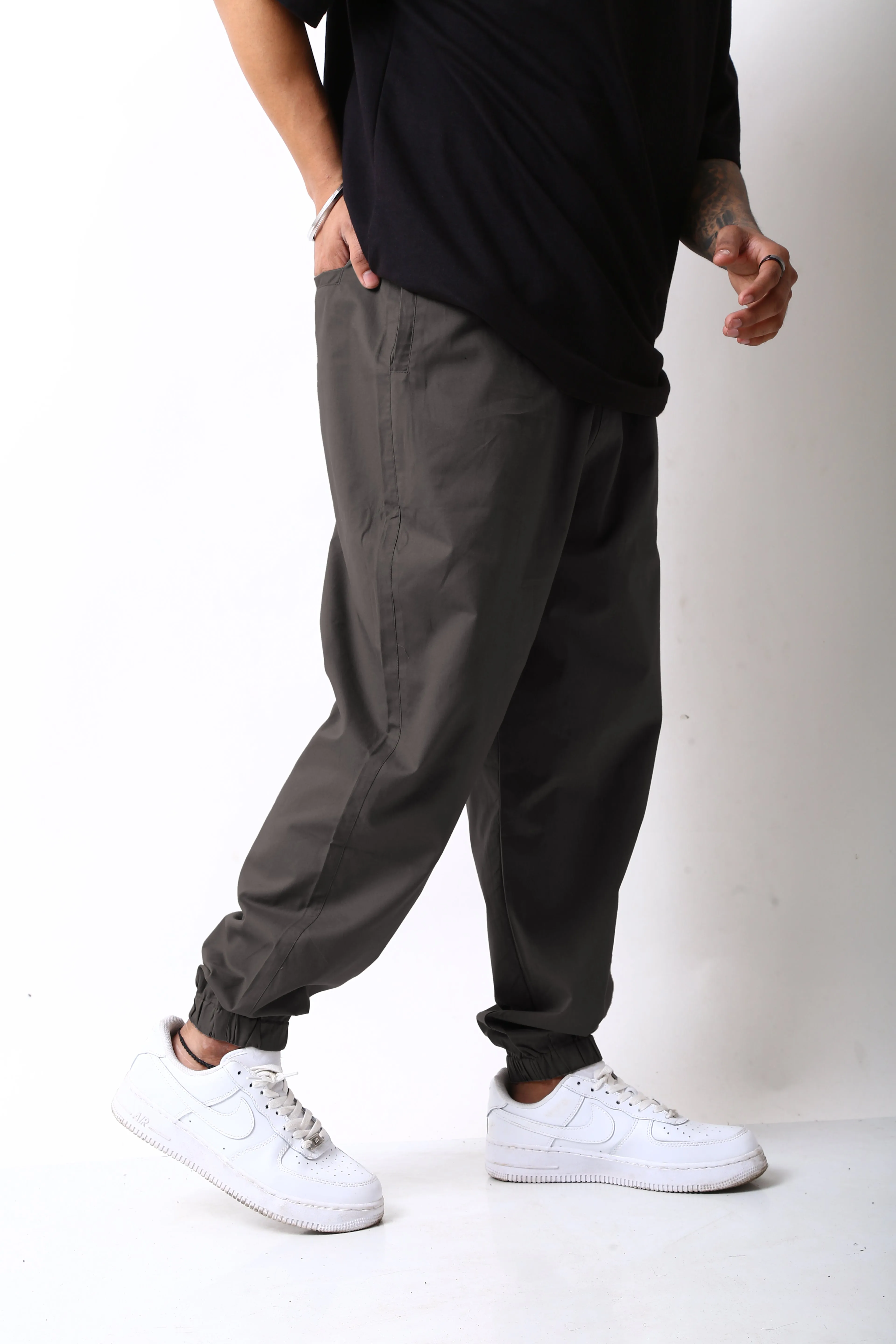 Charcoal Grey Urban Parachute Pants