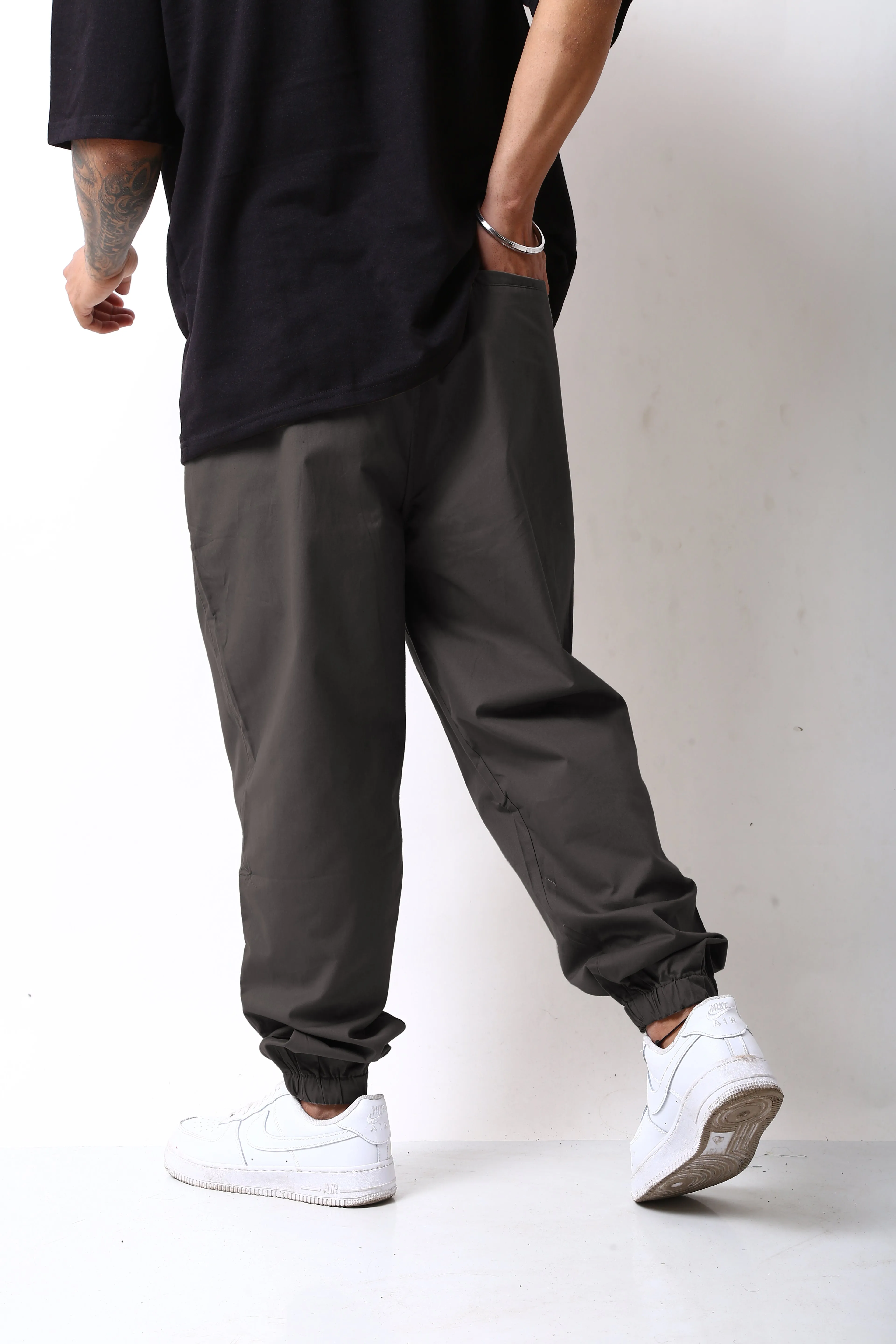 Charcoal Grey Urban Parachute Pants