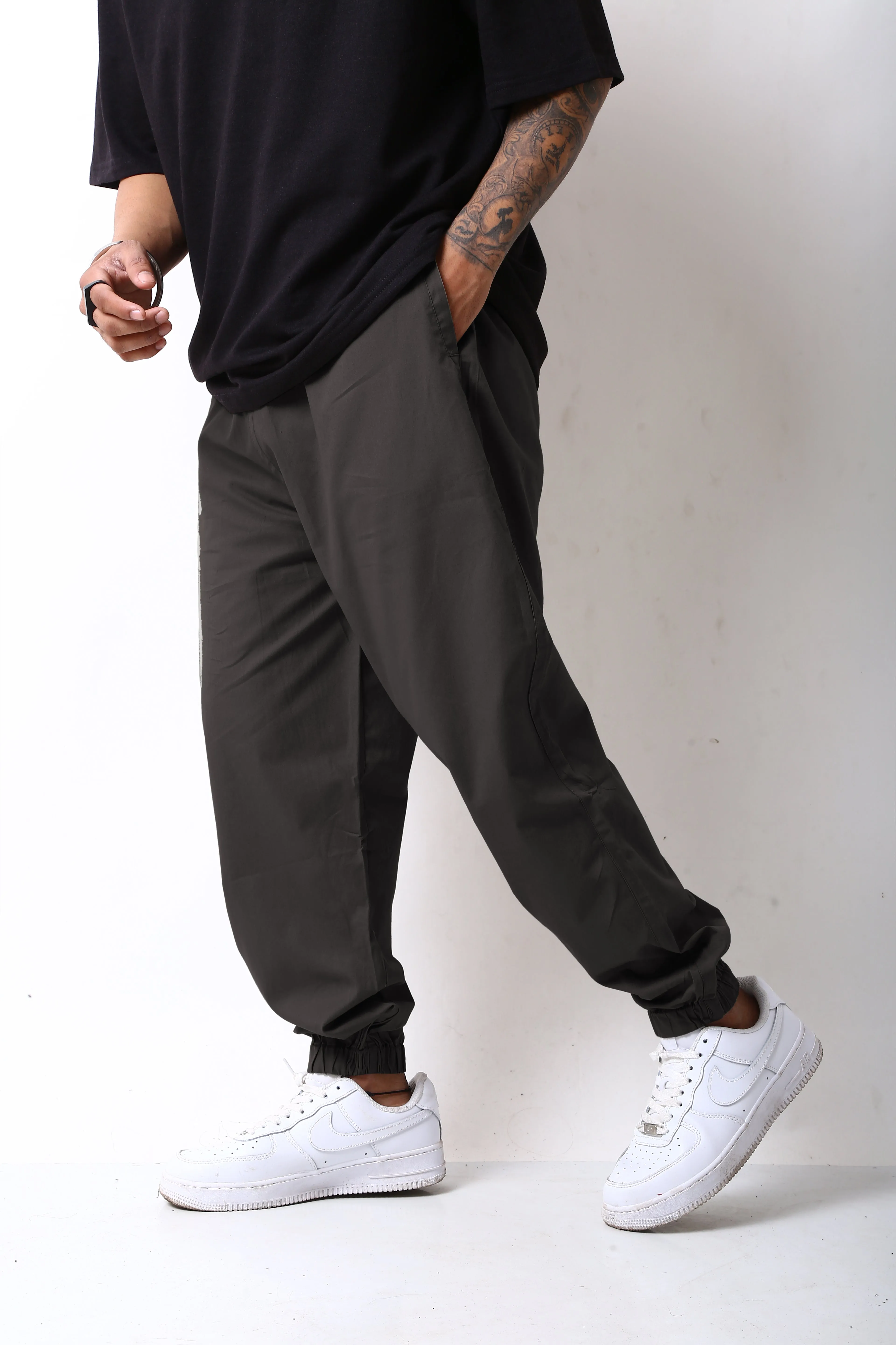 Charcoal Grey Urban Parachute Pants