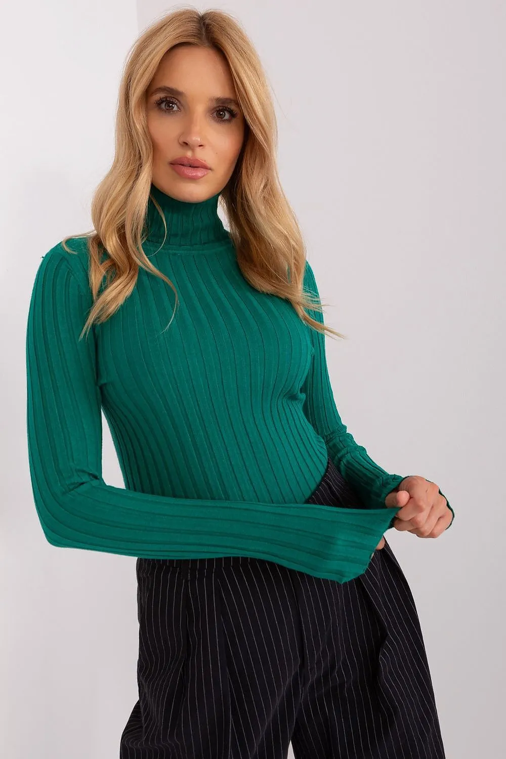 Classic Comfort Ribbed Turtleneck