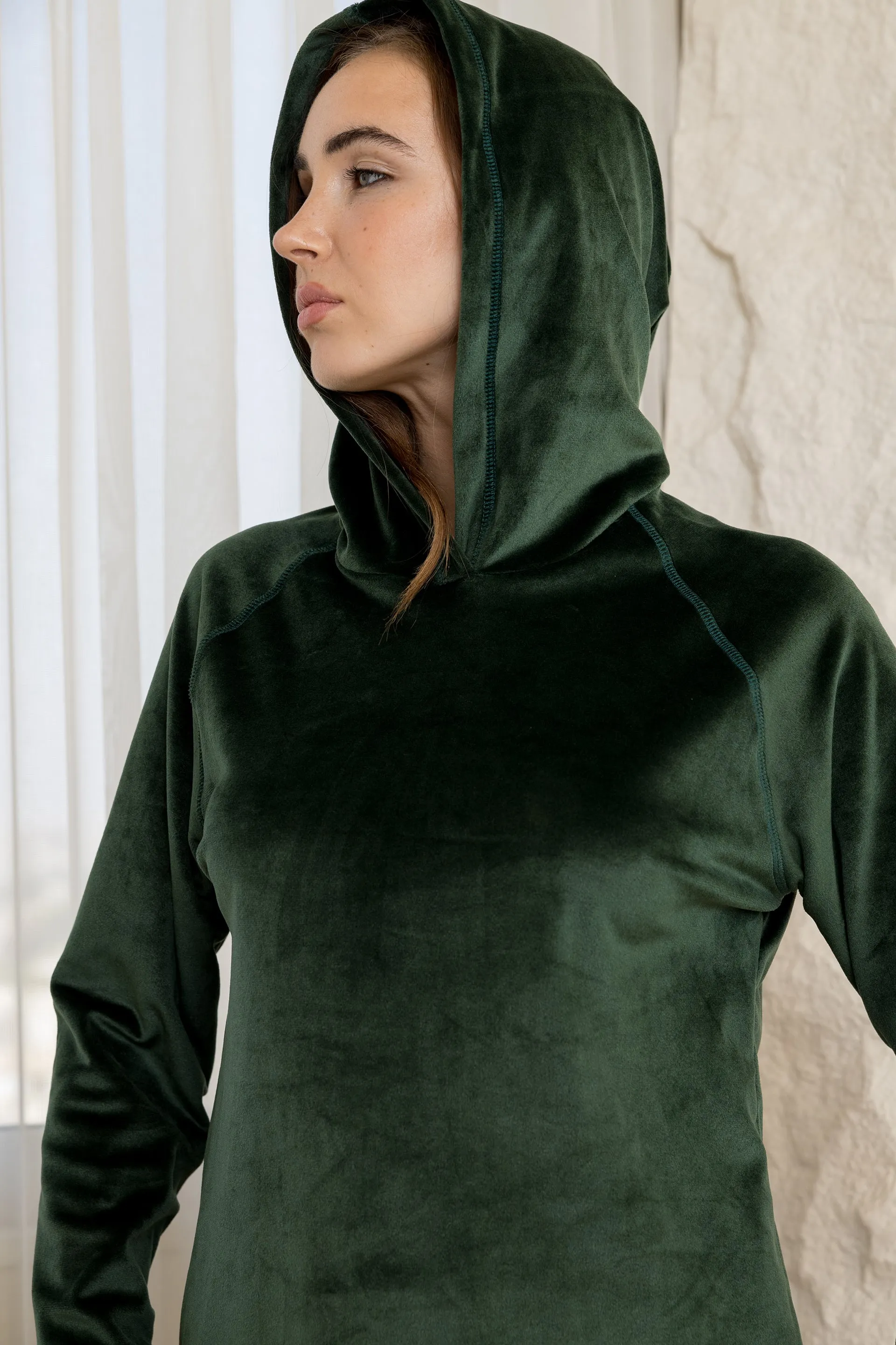 Comfort Hoodie Lounge Set - Emerald Green