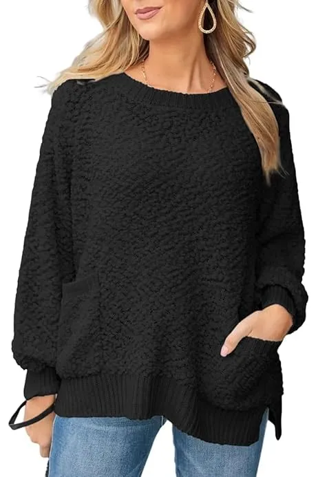 COZY TIME SWEATER - by Zenana (black)