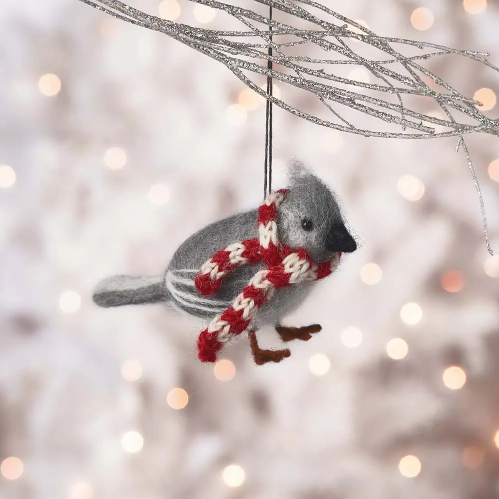 Cozy Titmouse Ornament, Nepal