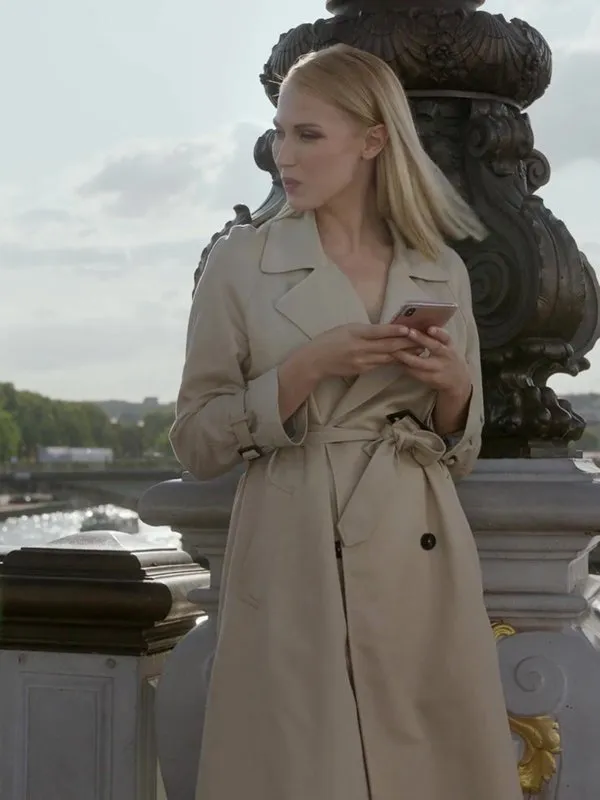 Emily in Paris Camille Razat Trench Coat