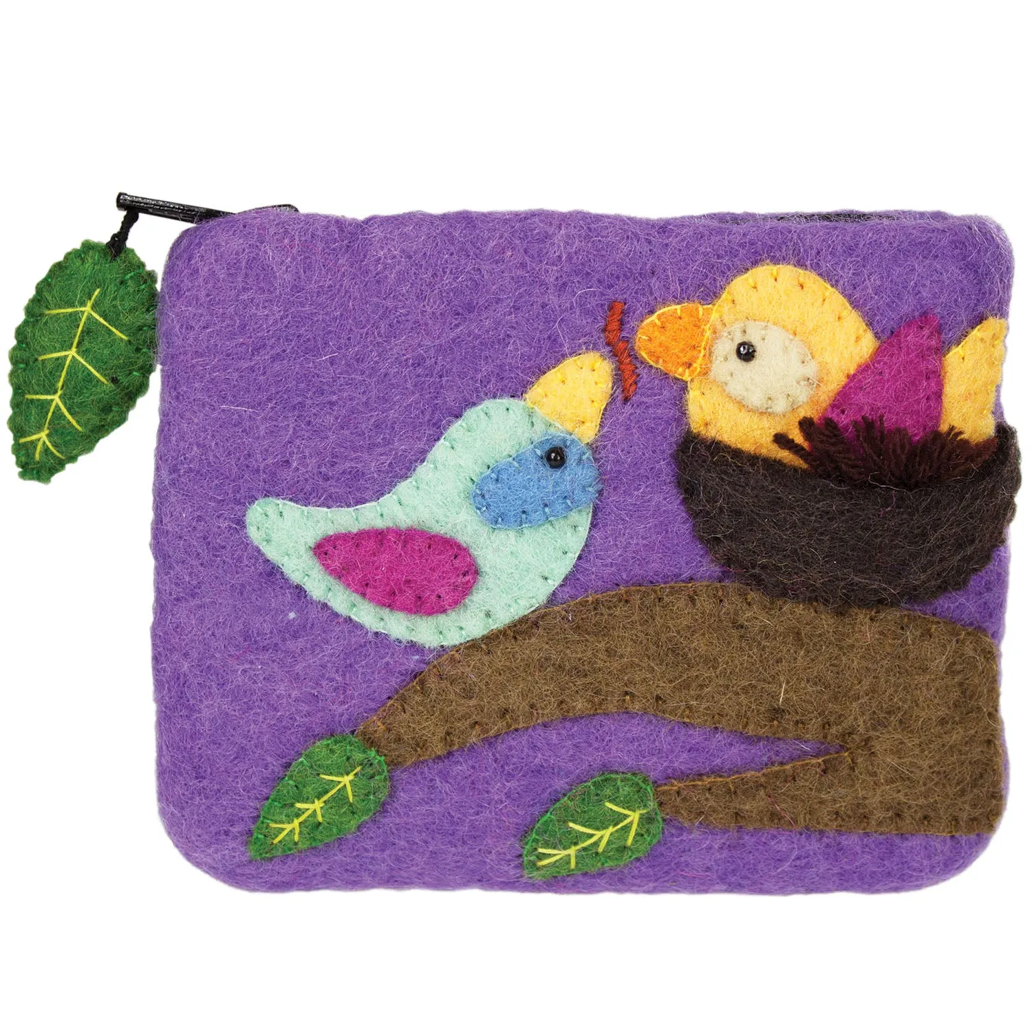 Felt Coin Purse Cozy Nest Wild Woolies