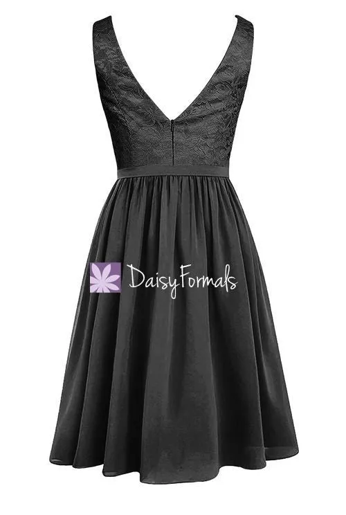 Feminine Lace Party Dress Knee Length Lace Formal Dress Prom Dress (BM2350)