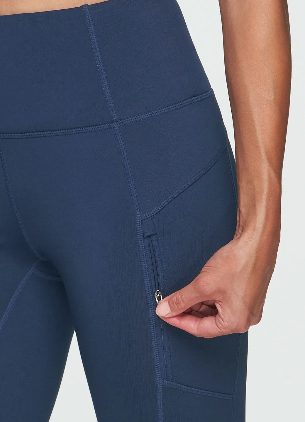 Fleece Lined Zip Pocket Legging