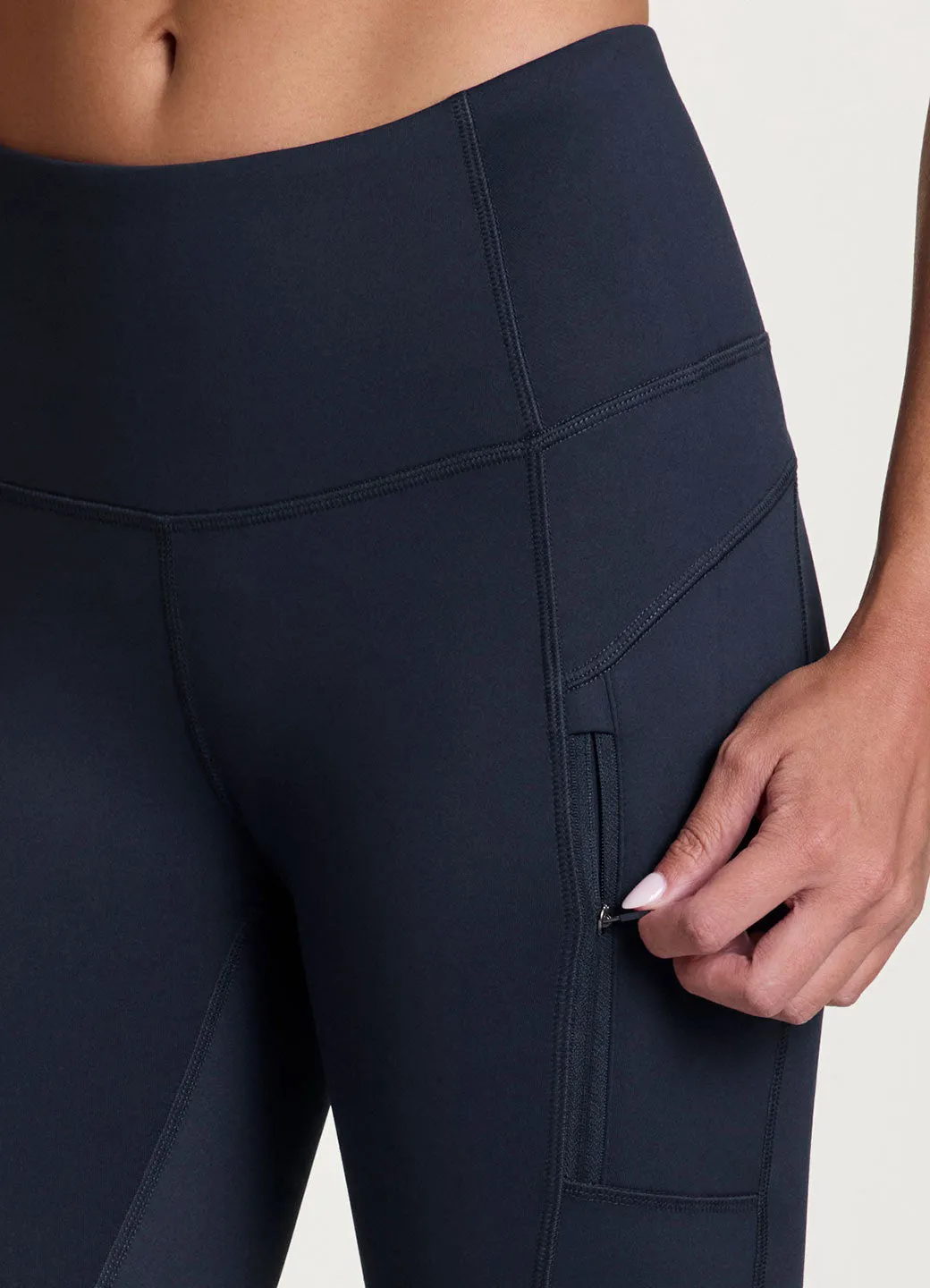 Fleece Lined Zip Pocket Legging