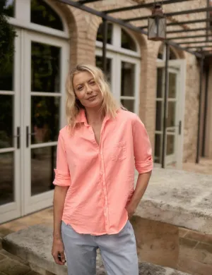 Frank & Eileen - Eileen Button-Down Shirt in Neon Pink Color Denim