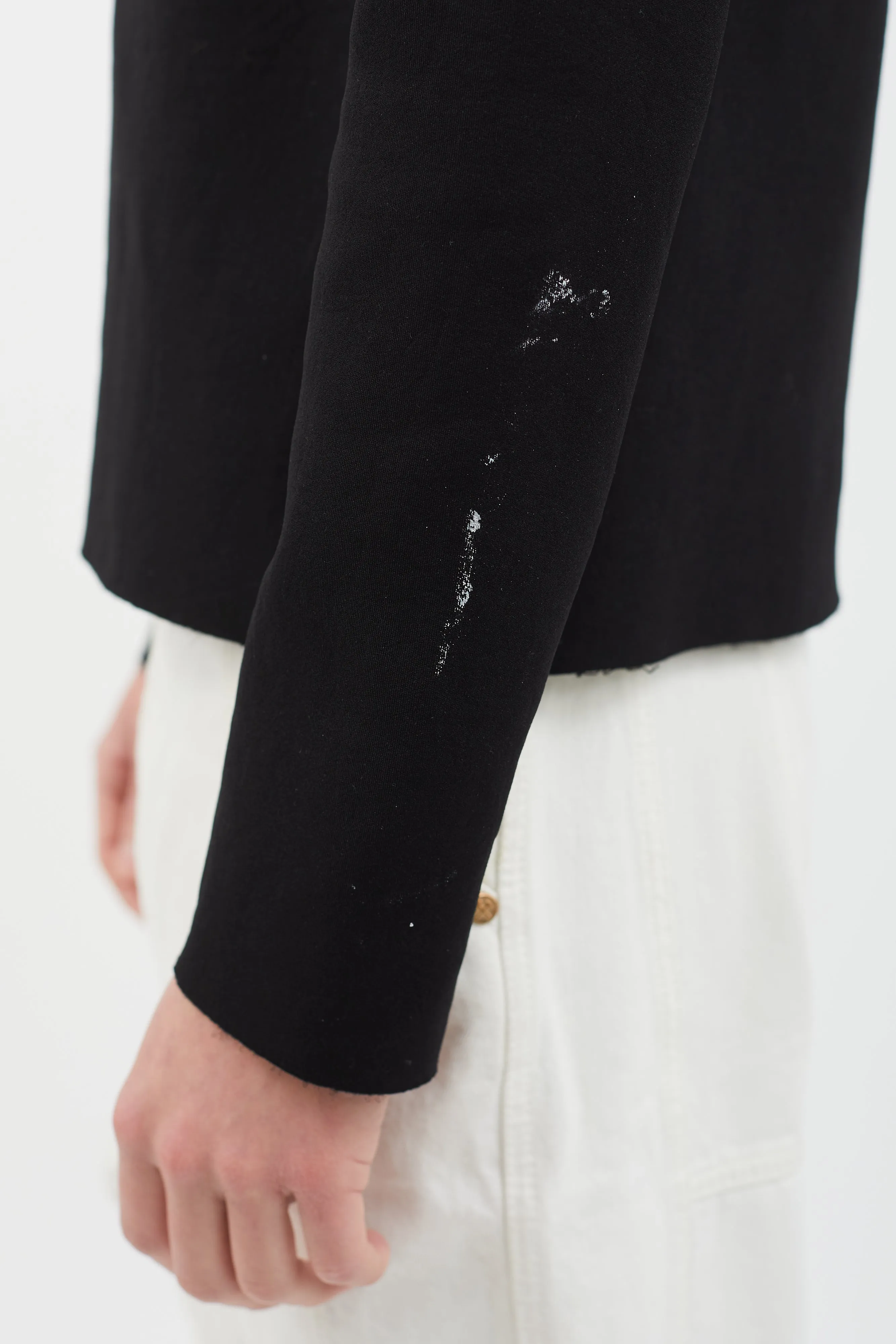 FW14 Black Neoprene Mehdi Turtleneck Sweater