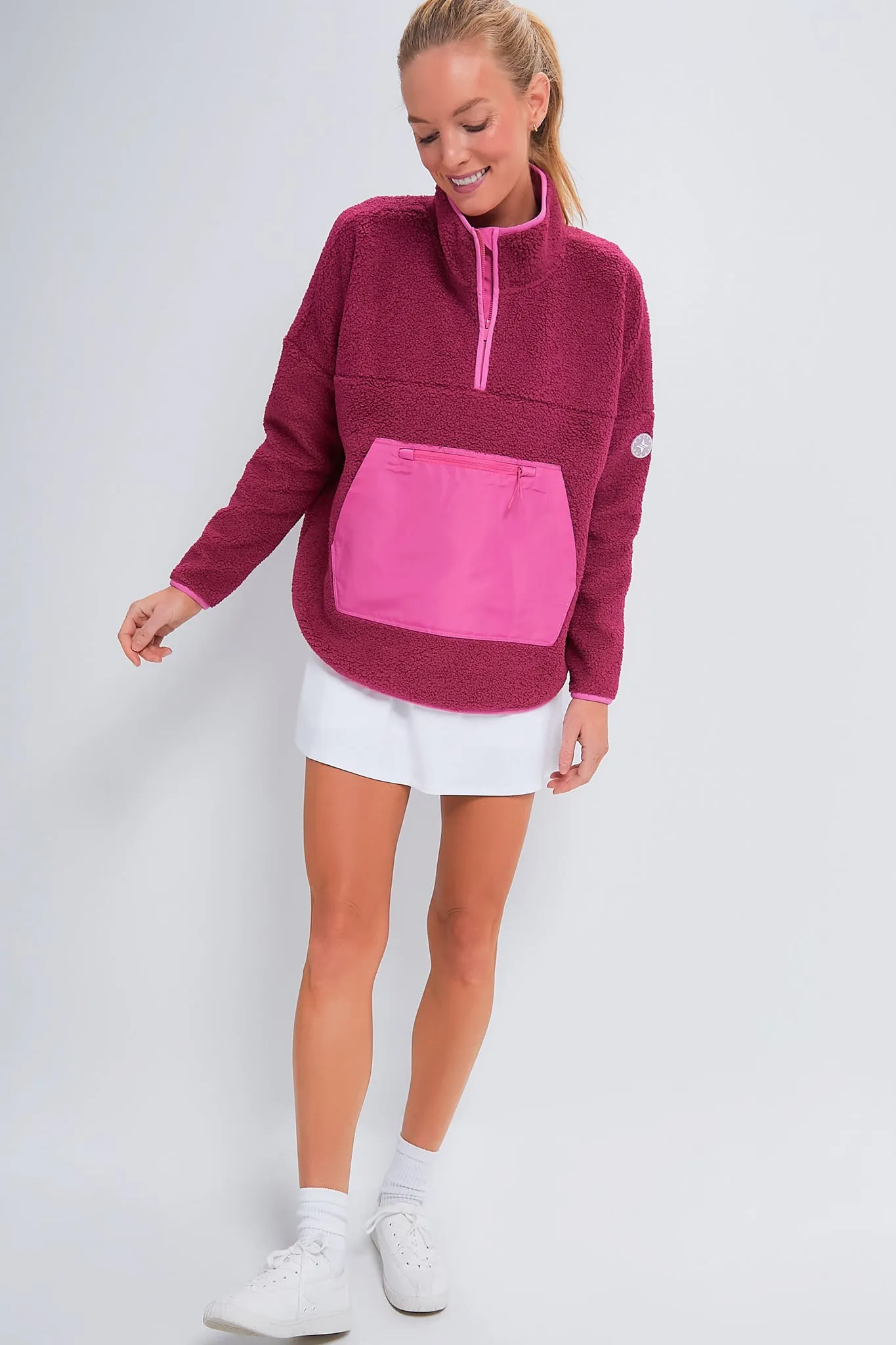 Hot Pink Fleece Cady Quarter Zip