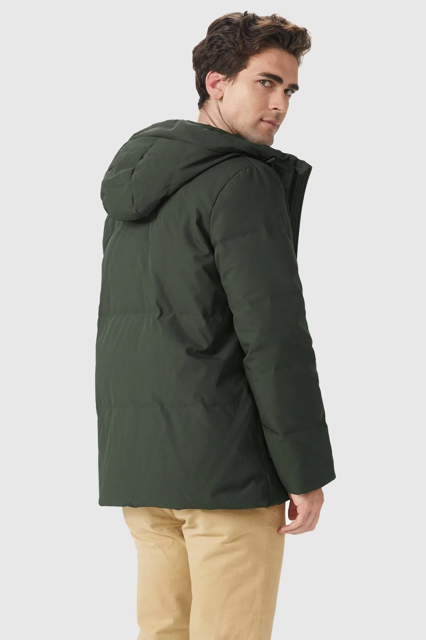 Insulated Warm Hooded Puffer Down Jacket