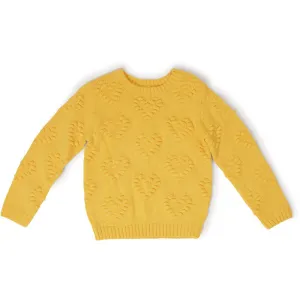 KD Embossed Hearts Yellow Sweater 7794