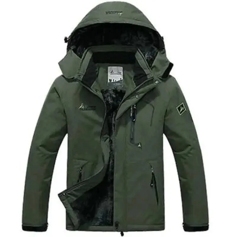 King Billion Luxurious Men's Winter Parka with Fur-Trimmed Hood