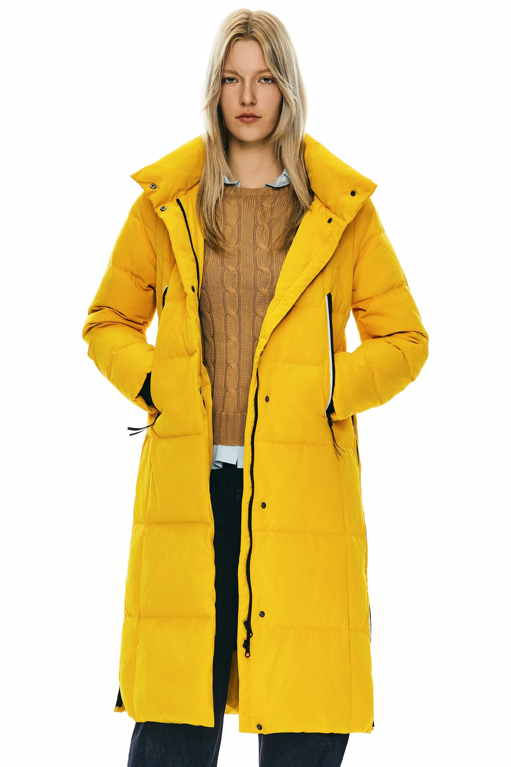 Knee Length Thickened Down Jacket