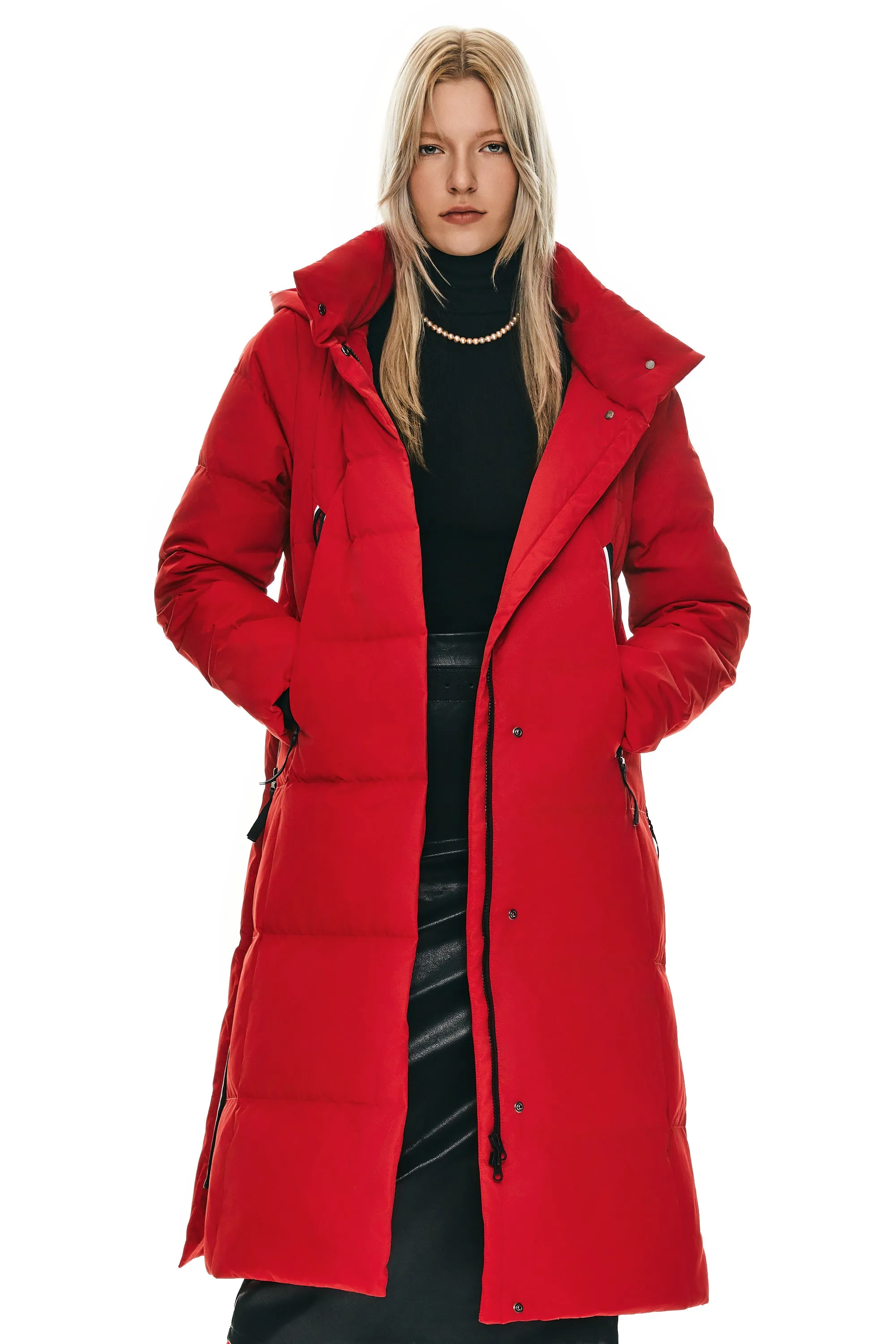 Knee Length Thickened Down Jacket