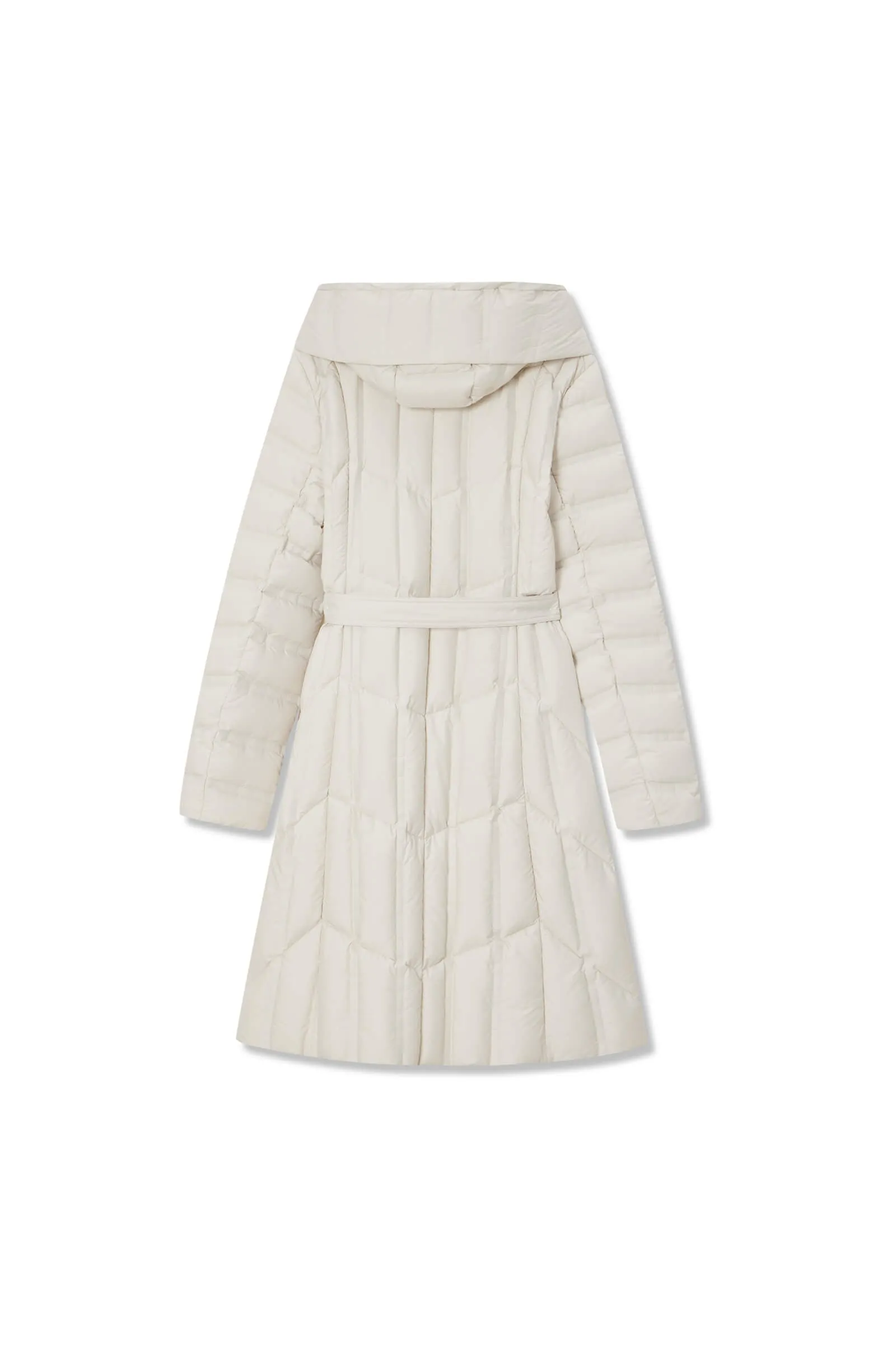 LILY Hooded Goose Down Long Down Coat