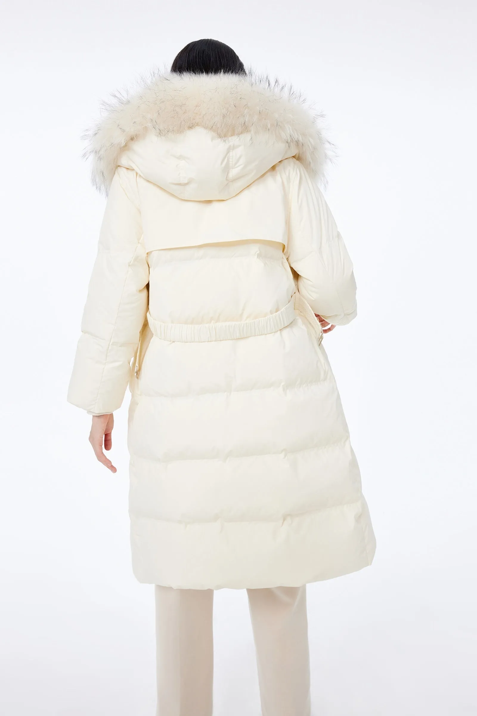 LILY Long Hooded Down Jacket