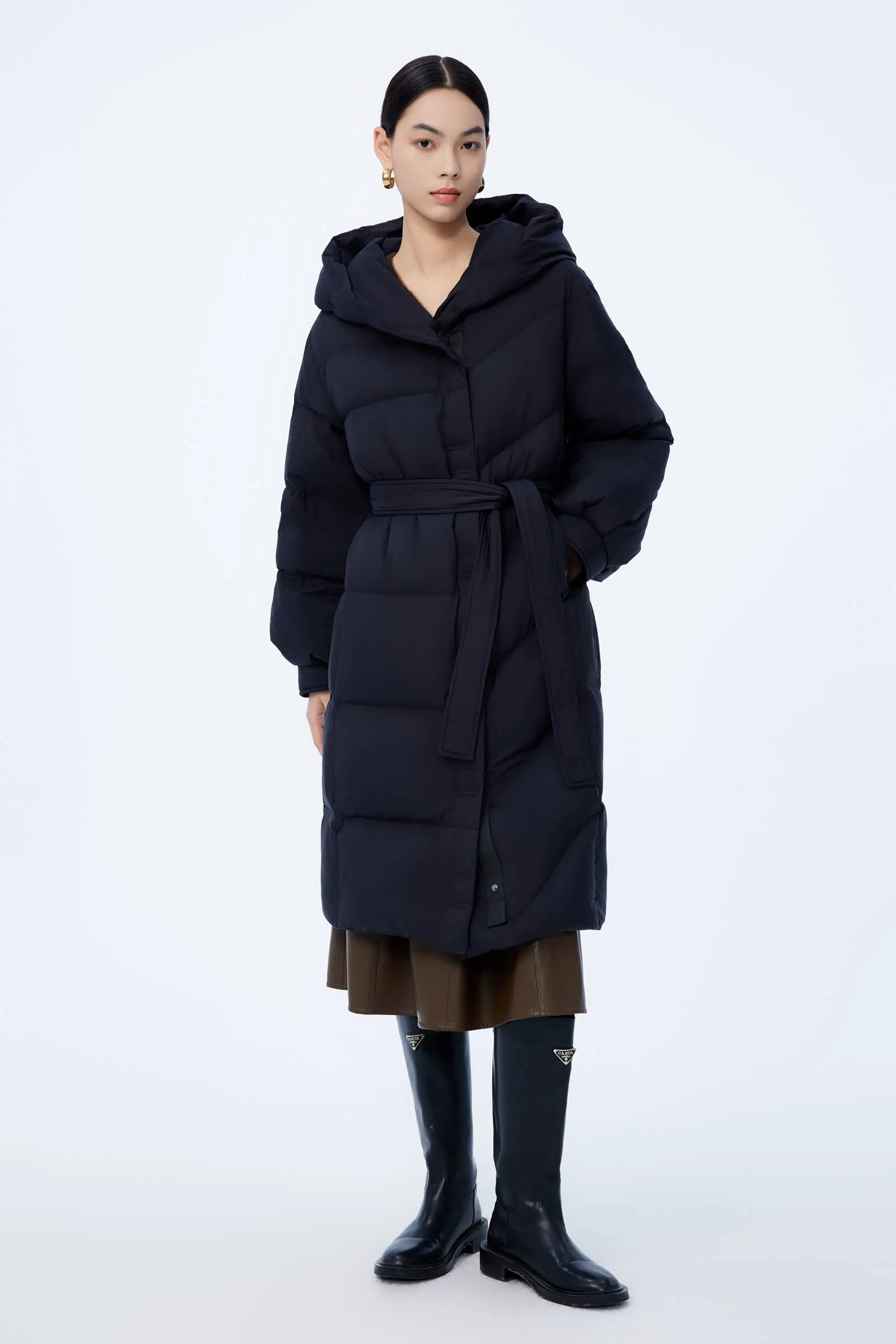 LILY Warm Hooded Down Jacket