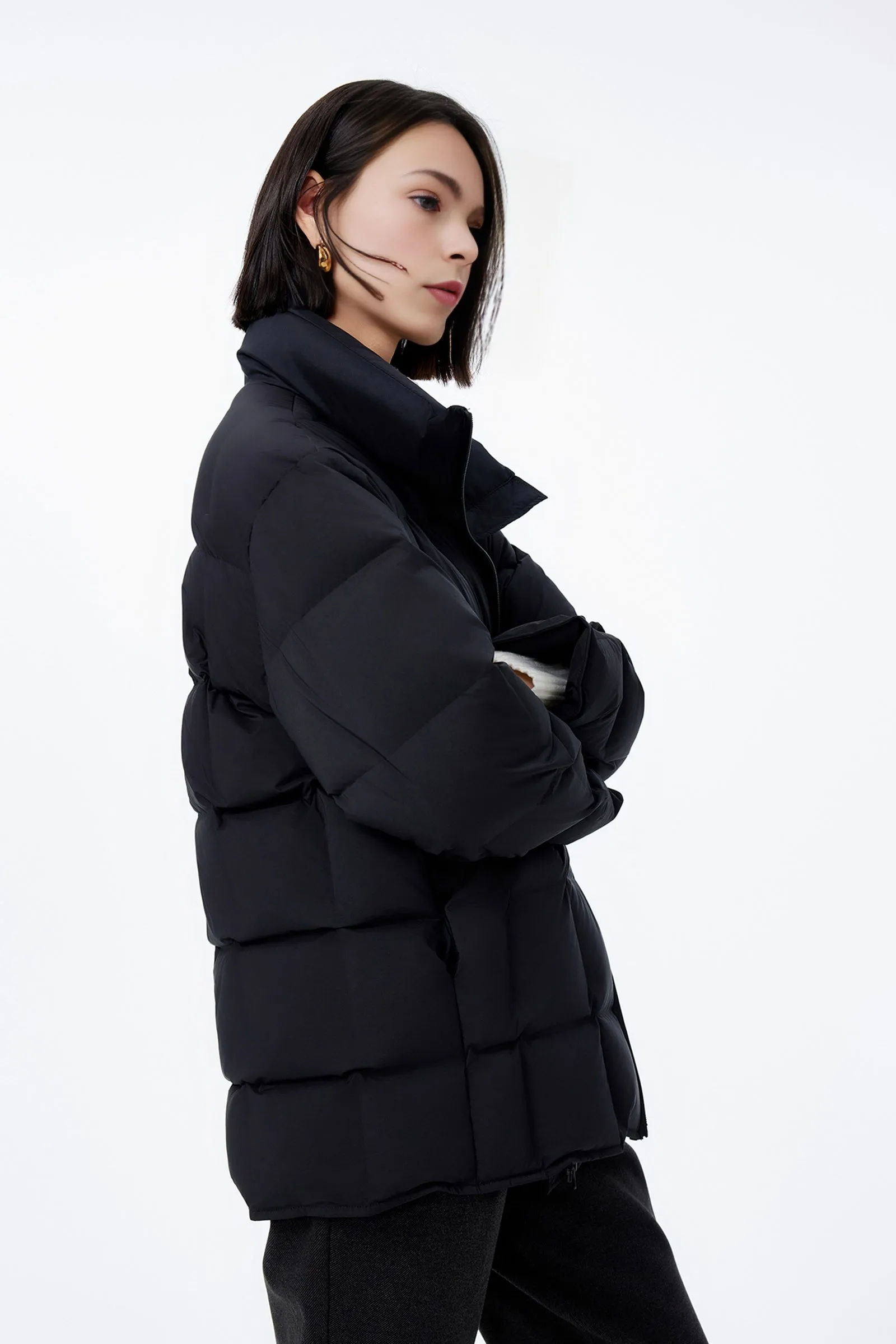 LILY Warm Stand Collar Down Jacket