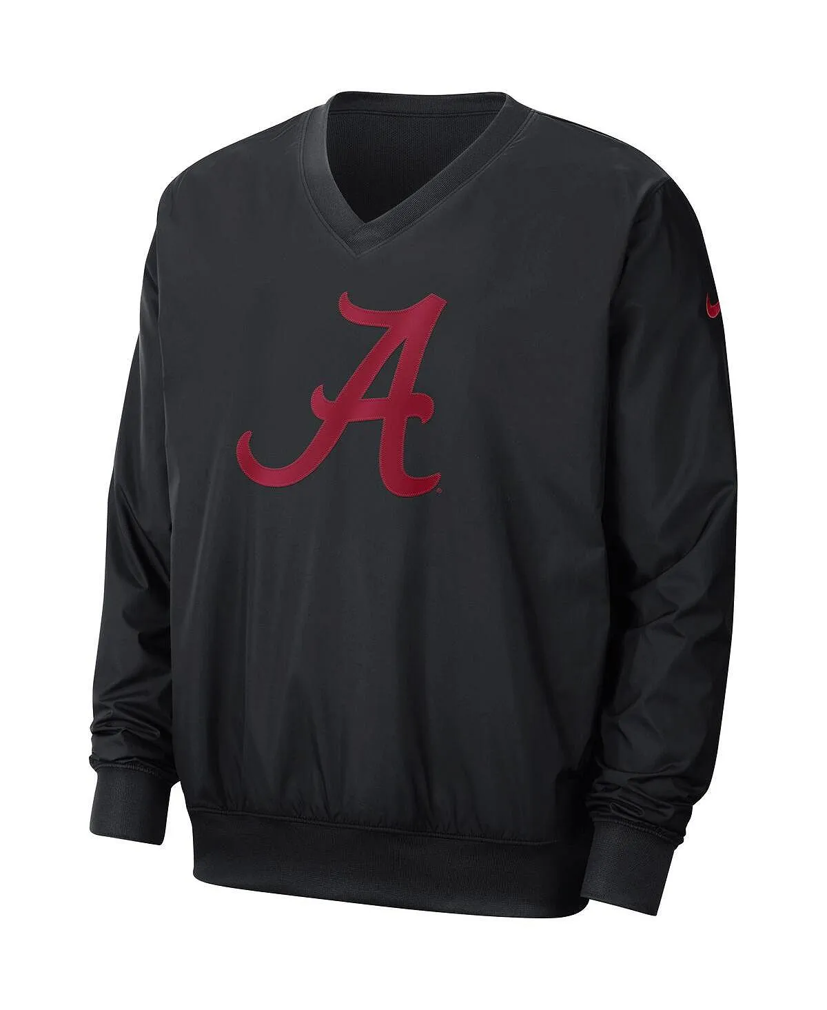 Men's black alabama crimson tide stadium Nike pullover windbreaker, black