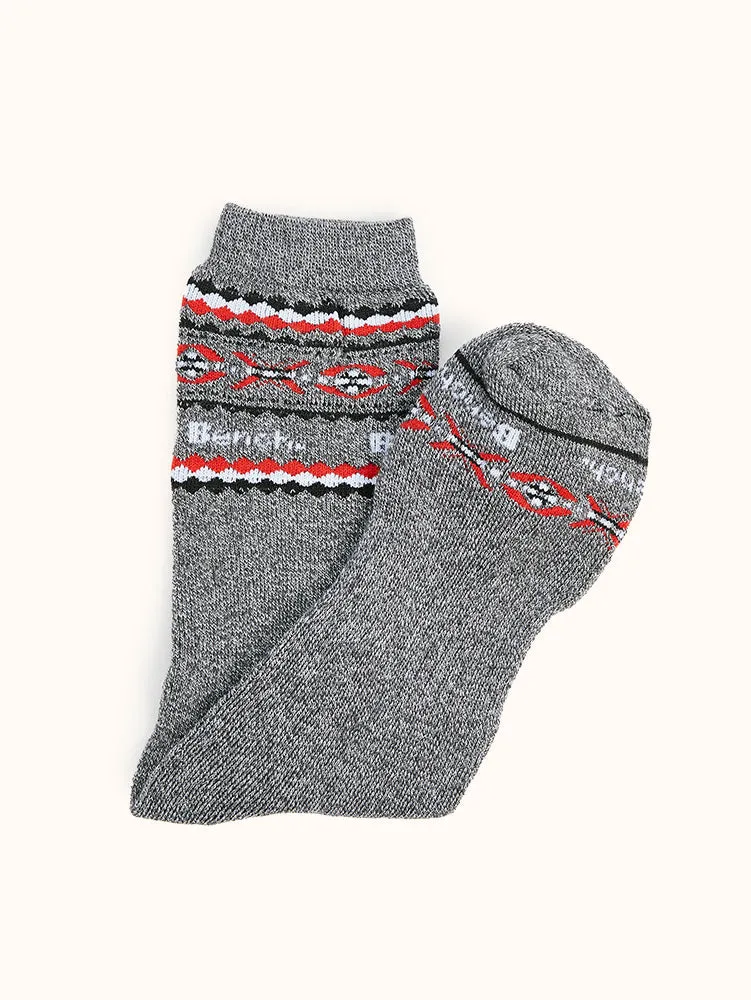 Men's Full Cushion Thermal Crew Socks (2 Pairs) - Grey