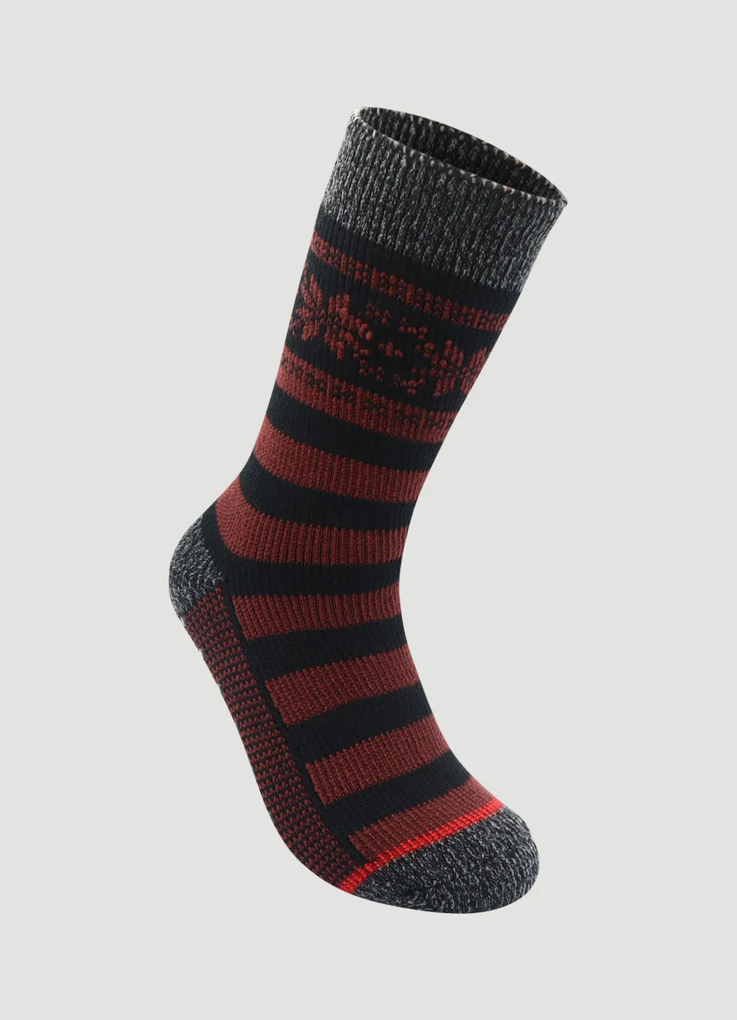 Men's Striped Thermal Slipper Socks