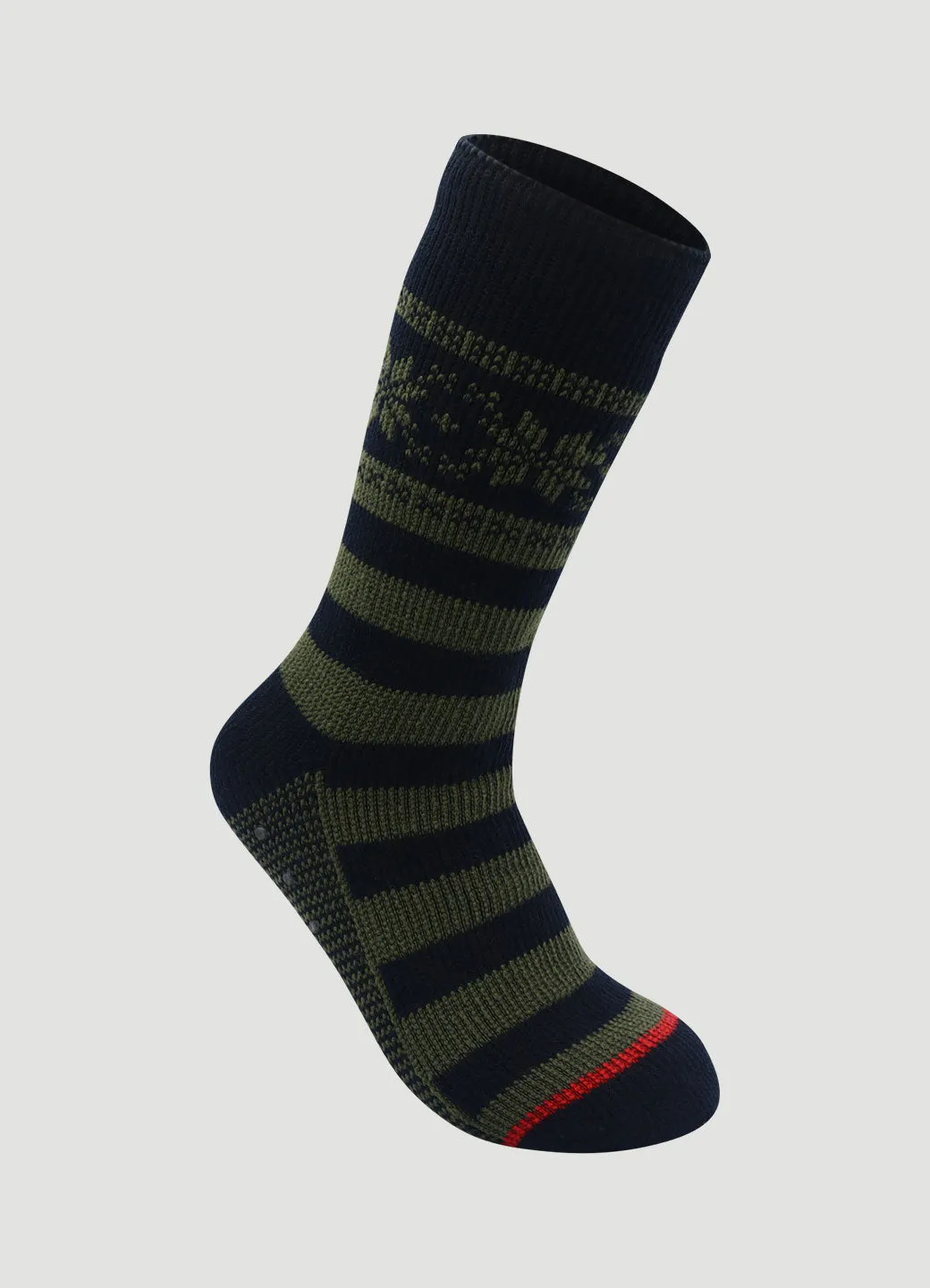 Men's Striped Thermal Slipper Socks