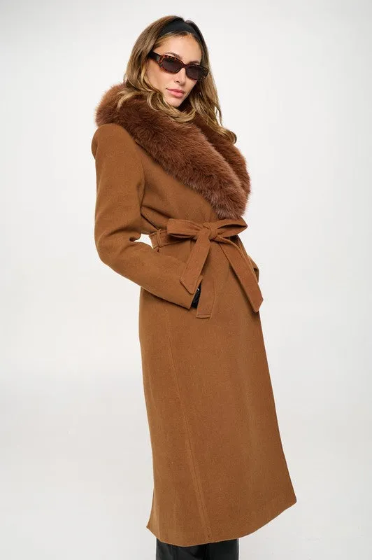 NEW!! Lexington Coat w/ Removable Fur in Espresso