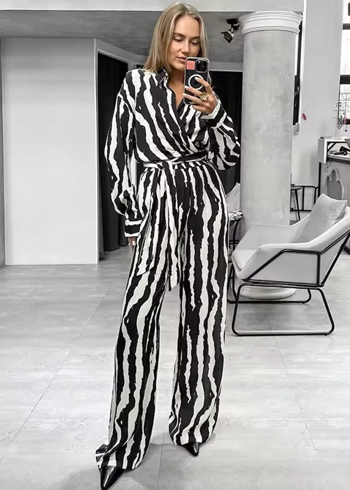 Nika Zebra Print Two-Piece Matching Set